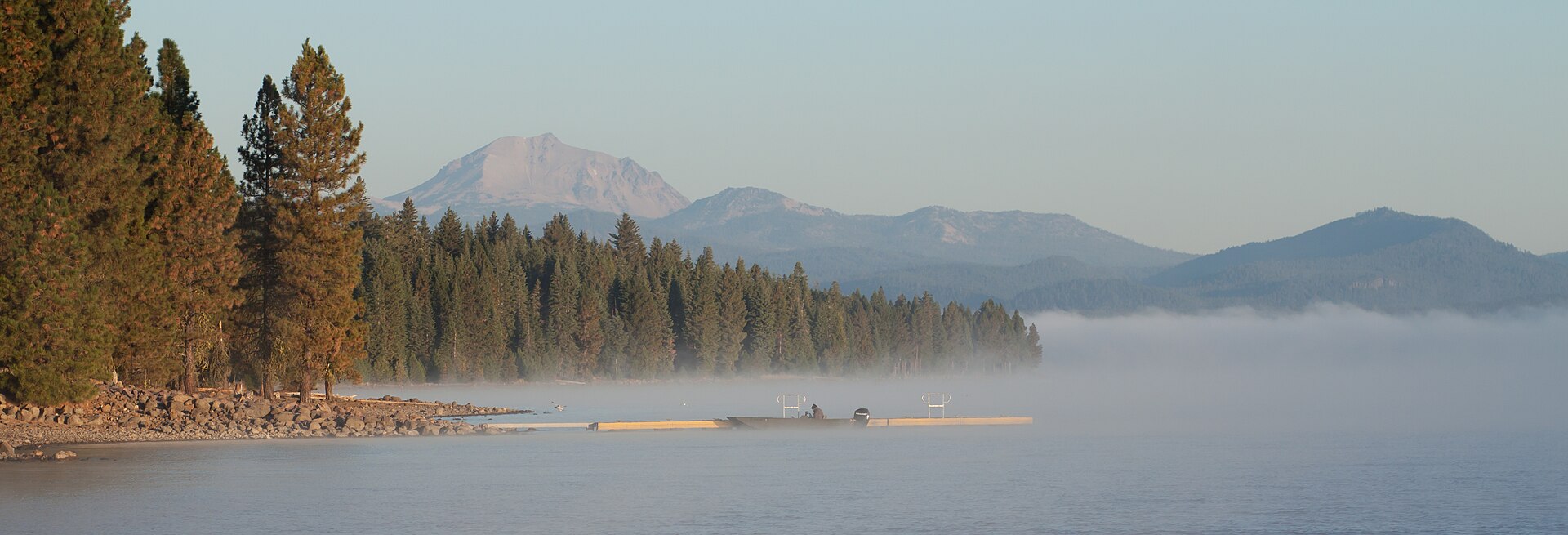 Early morning light on Lake Almanor near Prattville