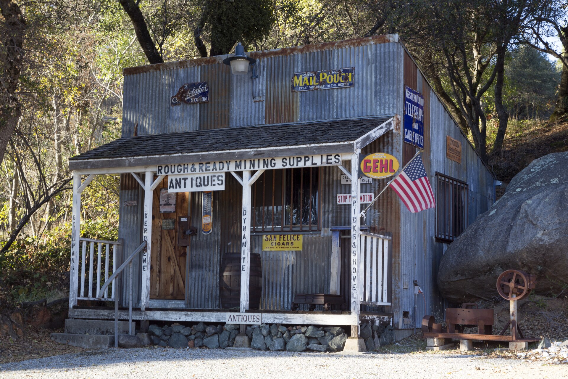 Historic building in Rough and Ready California