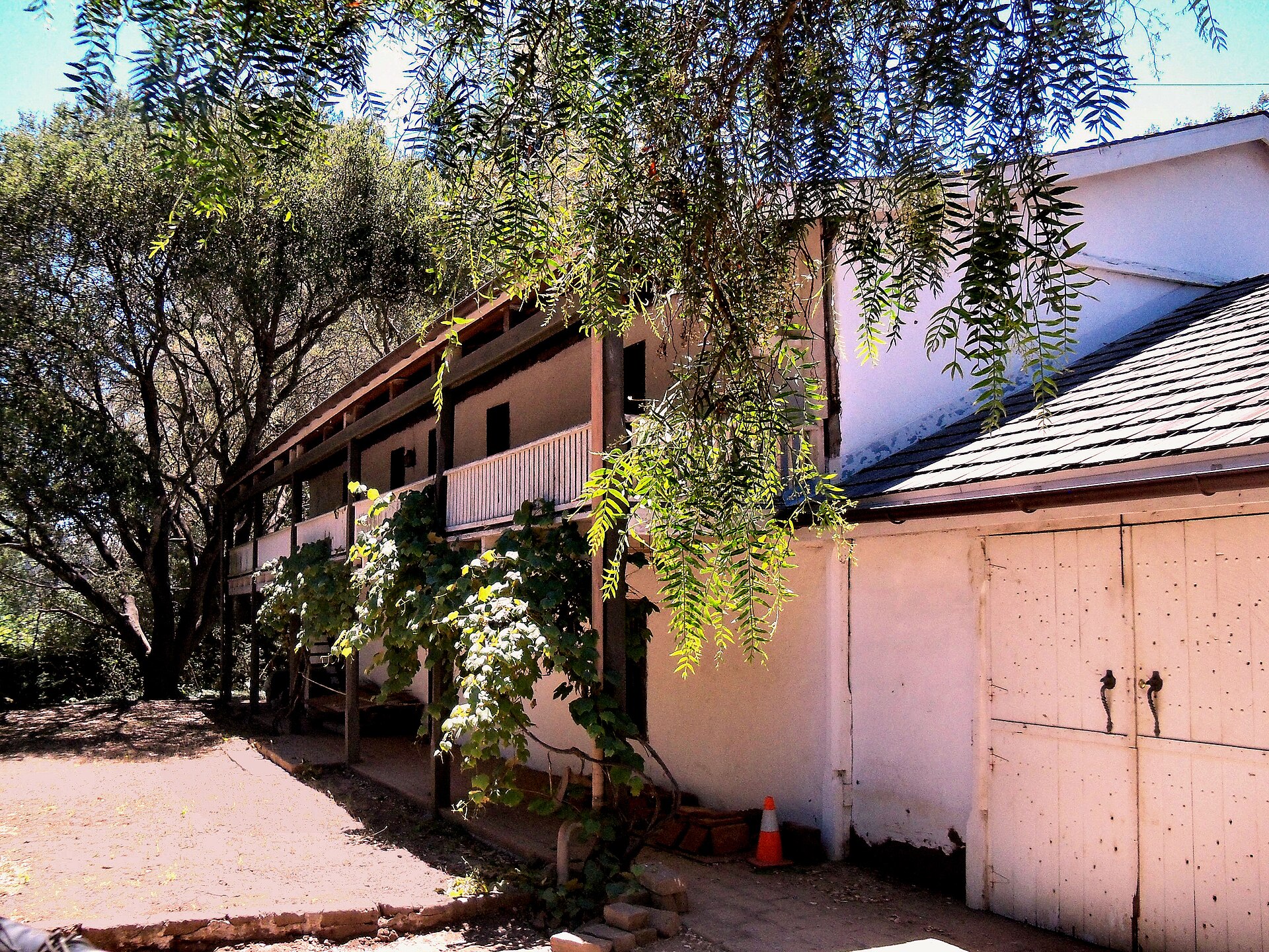 The historic Juan Castro Adobe in the Aptos Hills area