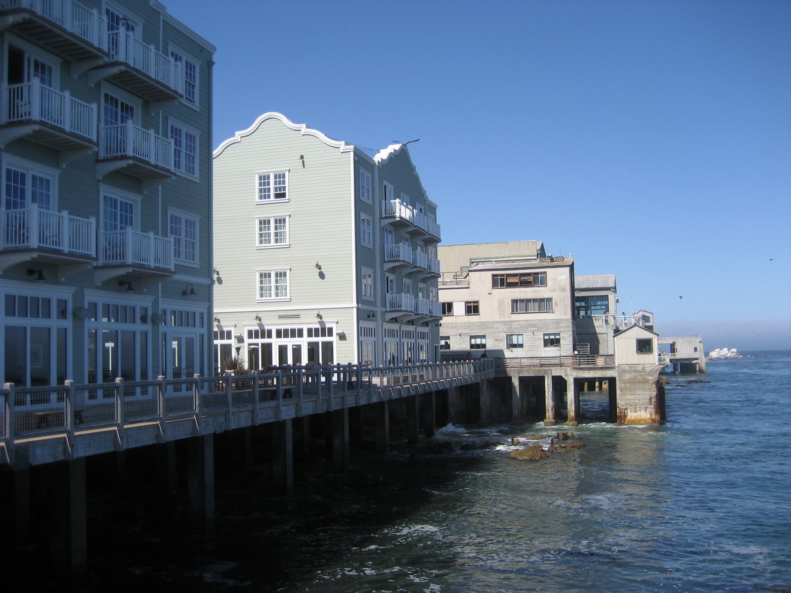 Historic buildings along the Monterey waterfront