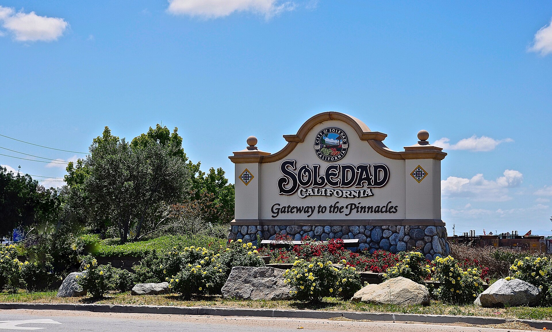 Soledad California welcome sign