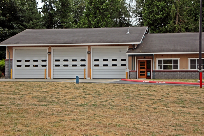 Fire station in Hansville, Washington