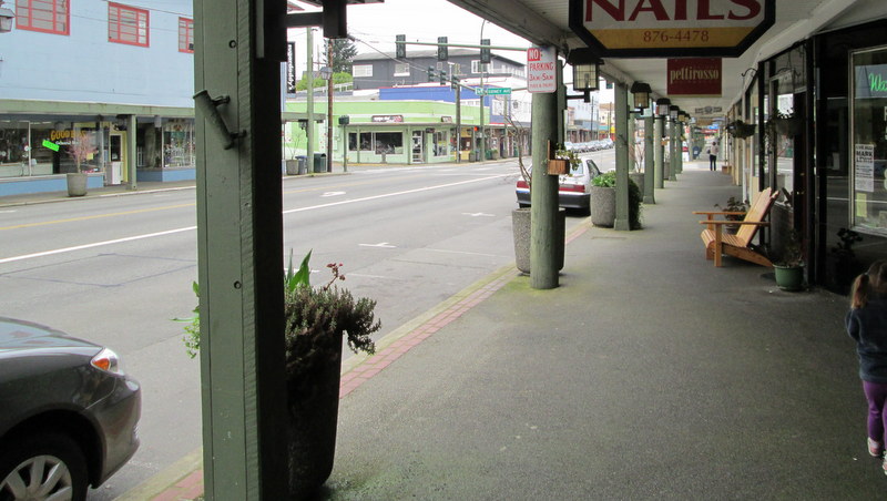 Downtown Port Orchard sidewalk, Washington