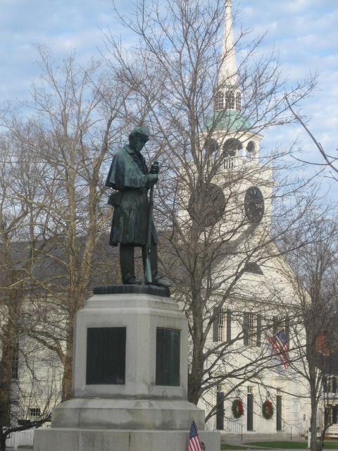 The Civil War soldiers' monument on Amherst Common