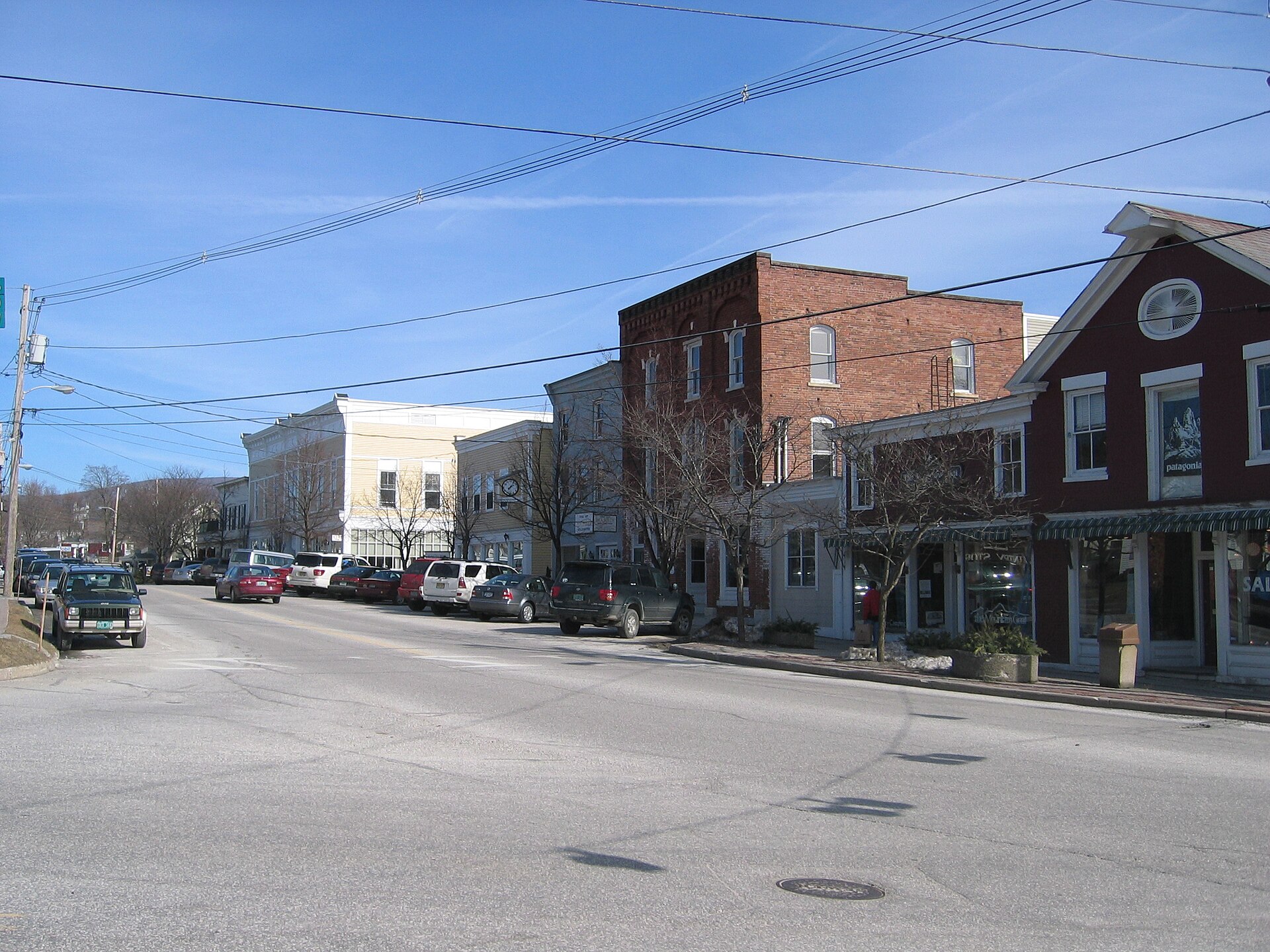 Main Street in downtown Manchester, Vermont