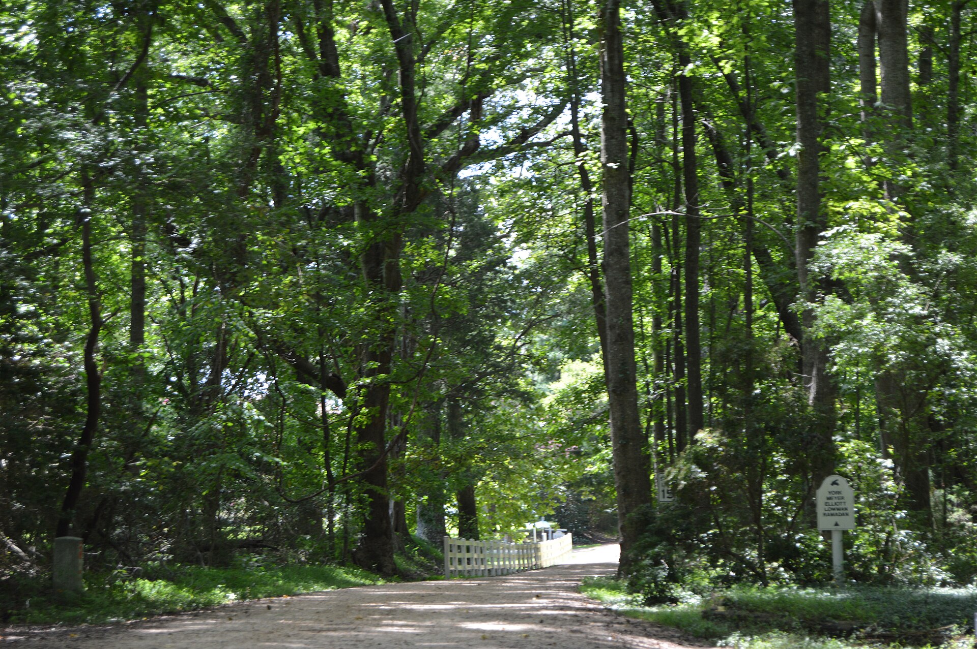 Pop Castle estate entrance near Irvington Virginia