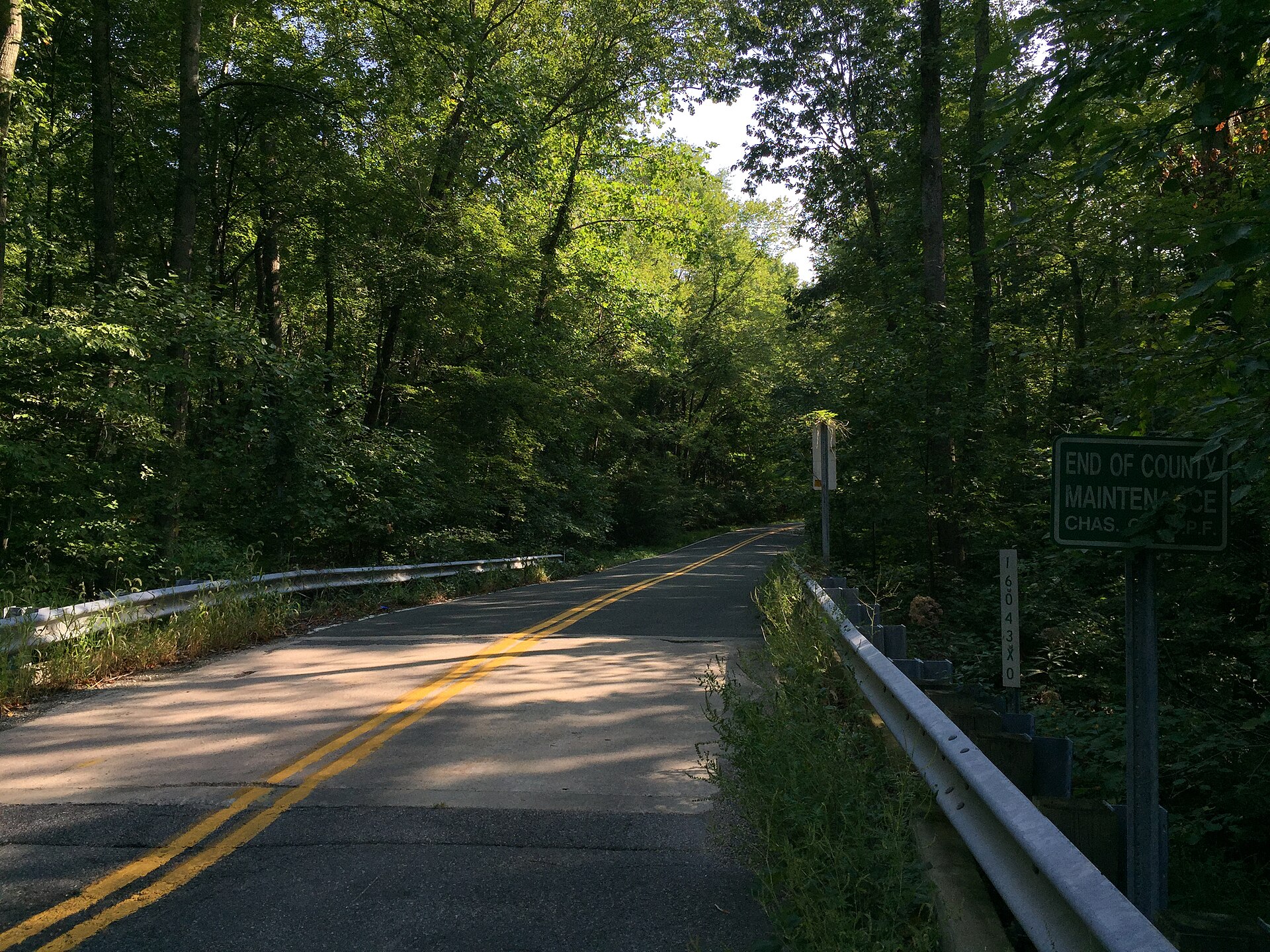 Covington Road in Baden, Maryland