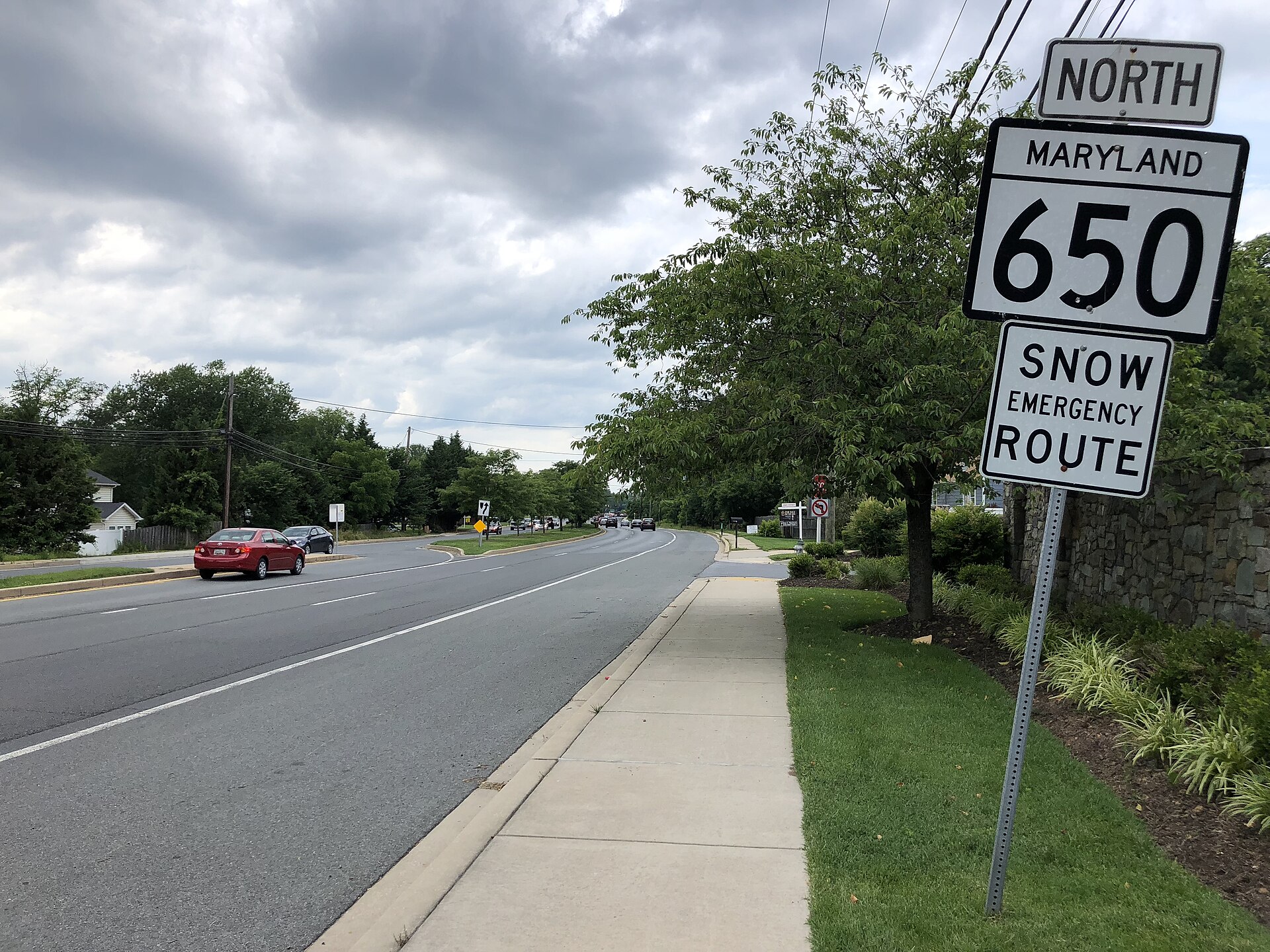 New Hampshire Avenue in Cloverly, Maryland