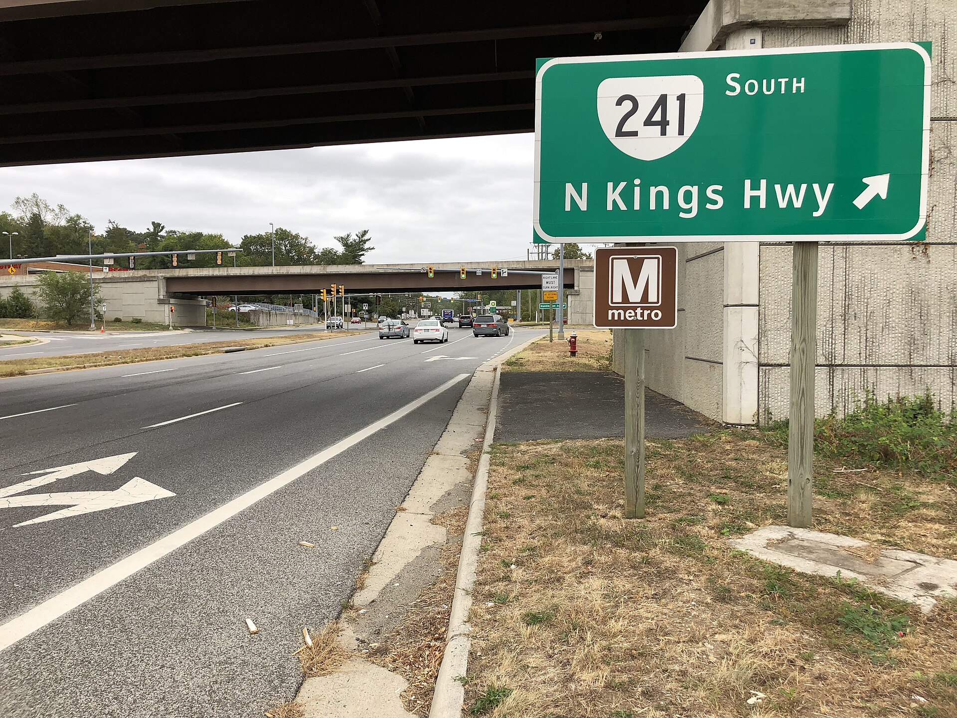 Telegraph Road at Kings Highway on the edge of Rose Hill, Virginia