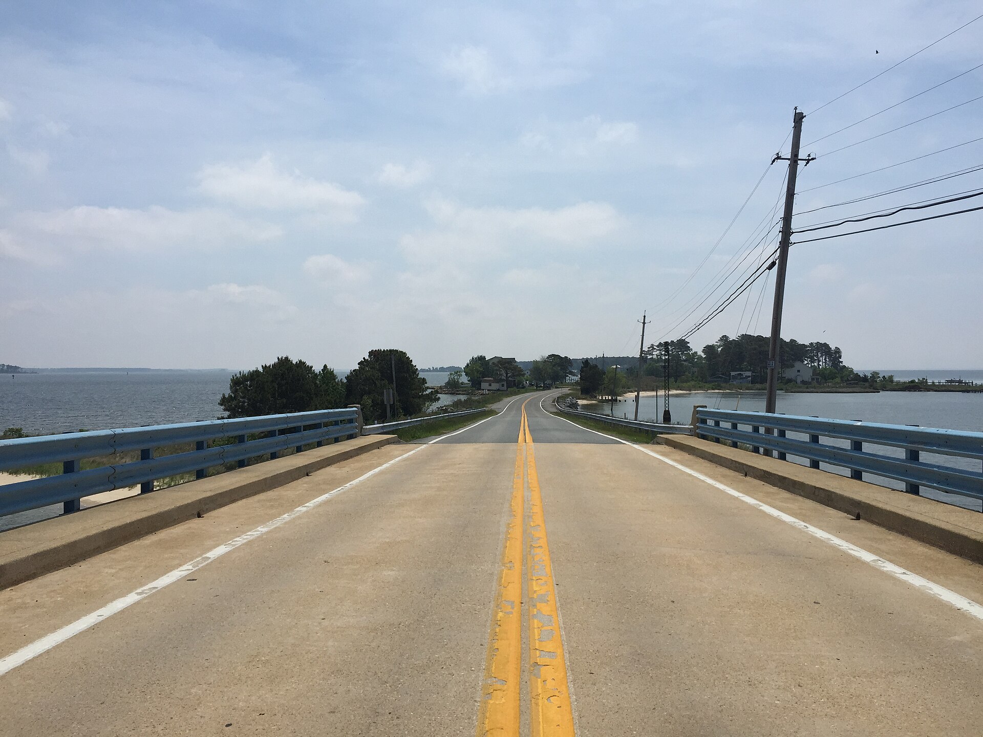 Piney Point Road crossing the causeway onto St. George Island