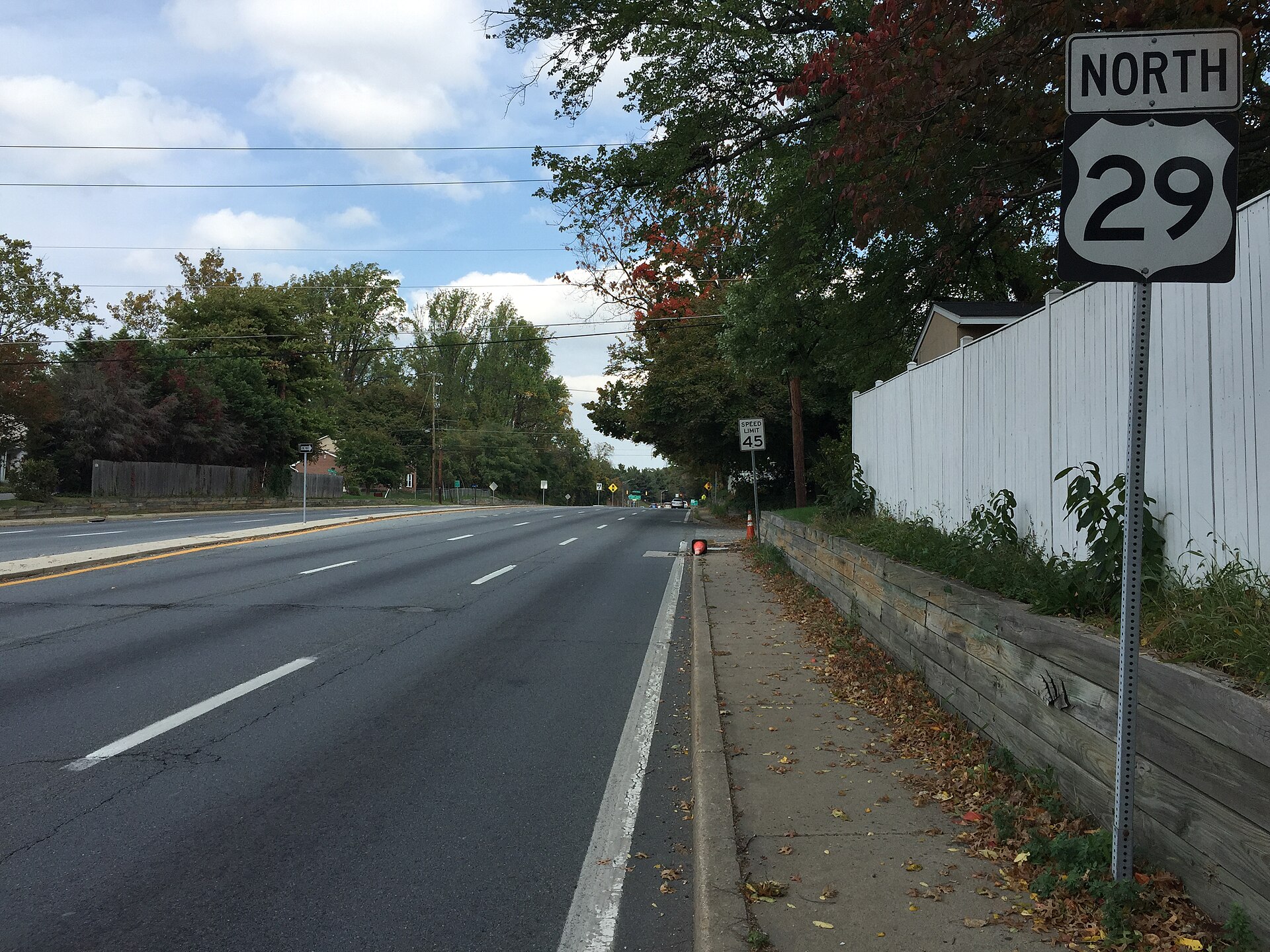 U.S. Route 29 (Columbia Pike) in White Oak, Maryland
