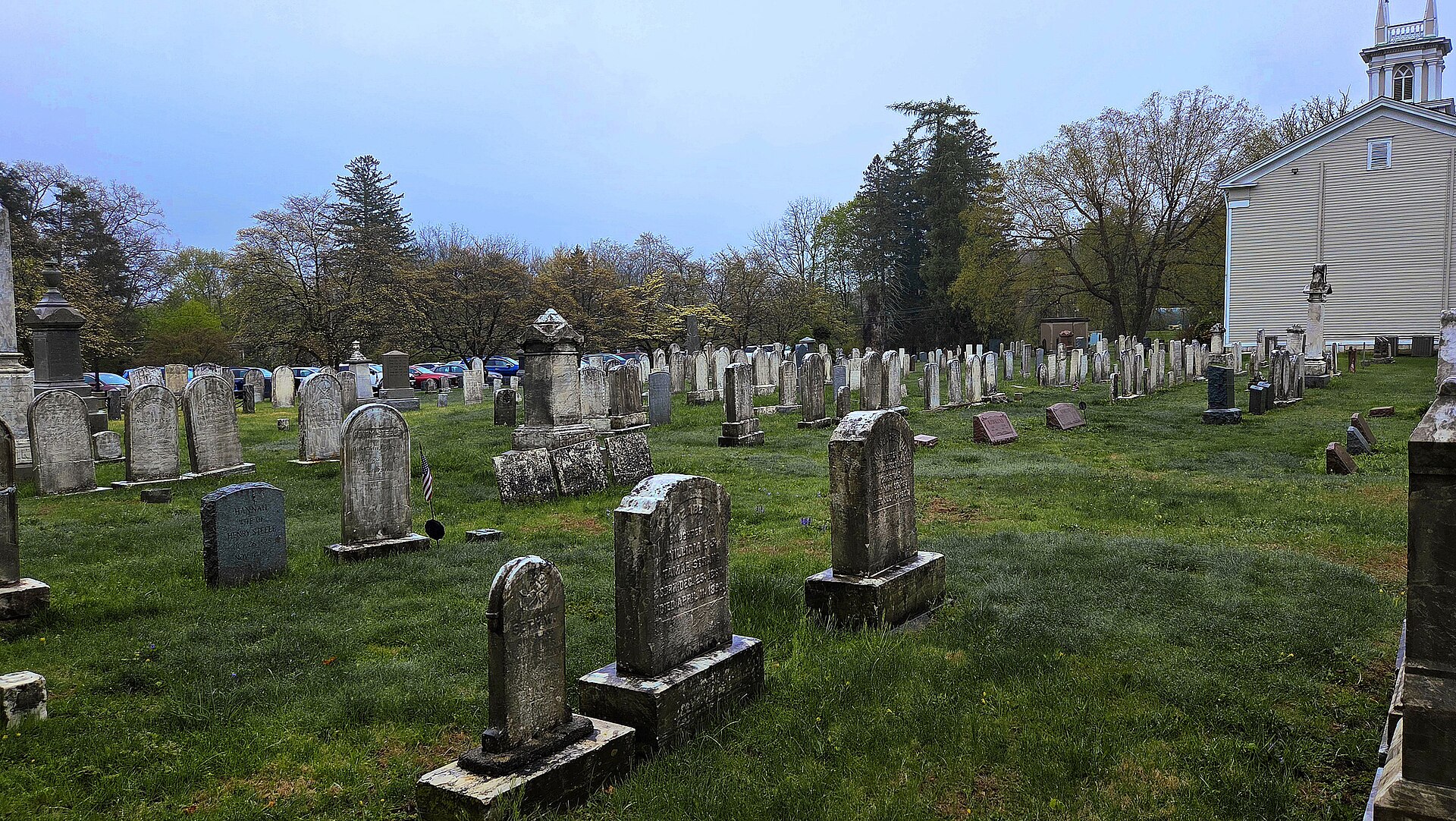 Old headstones in the Presbyterian Burying Ground at Crompond