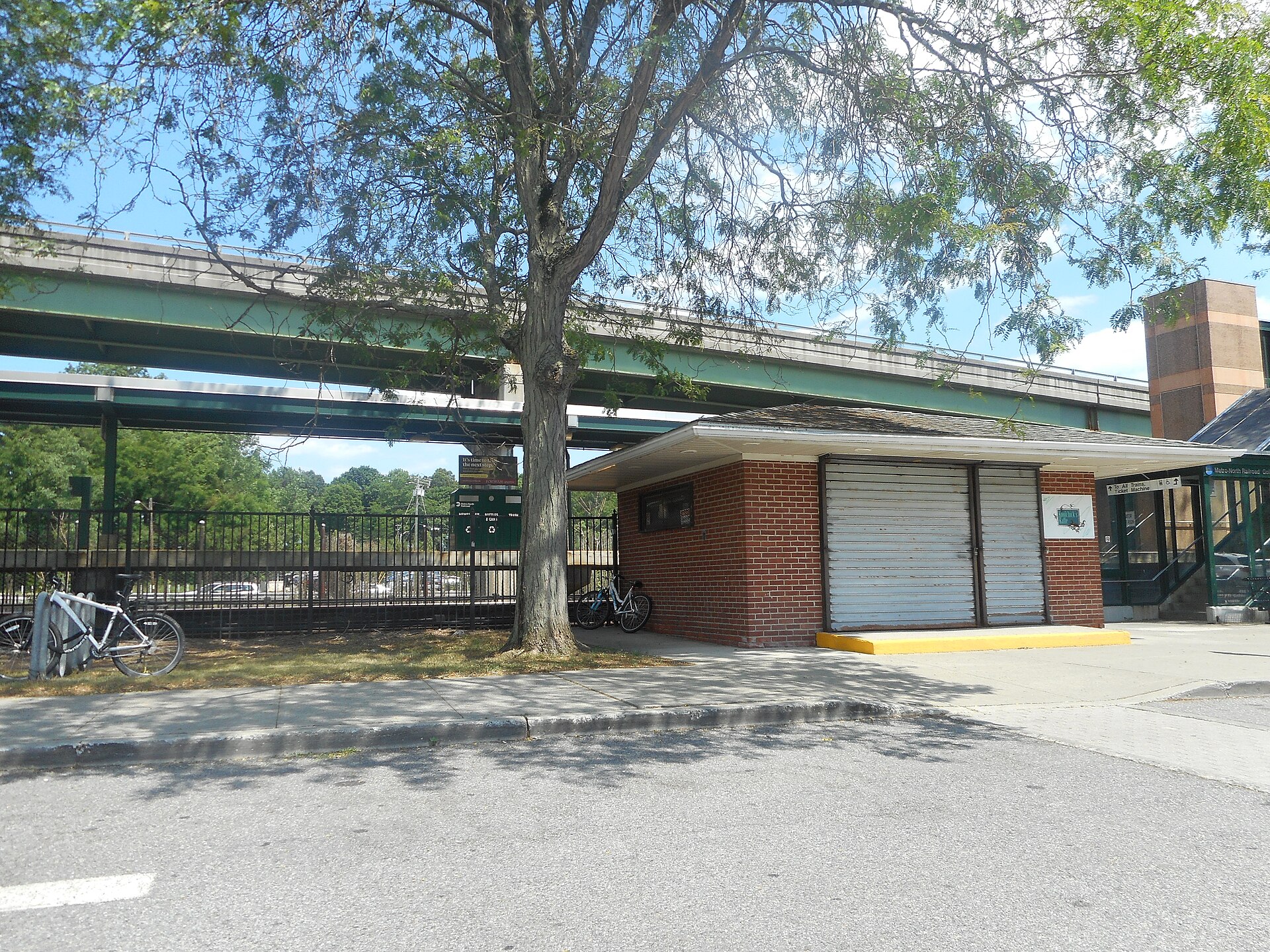 The Metro-North station at Golden's Bridge