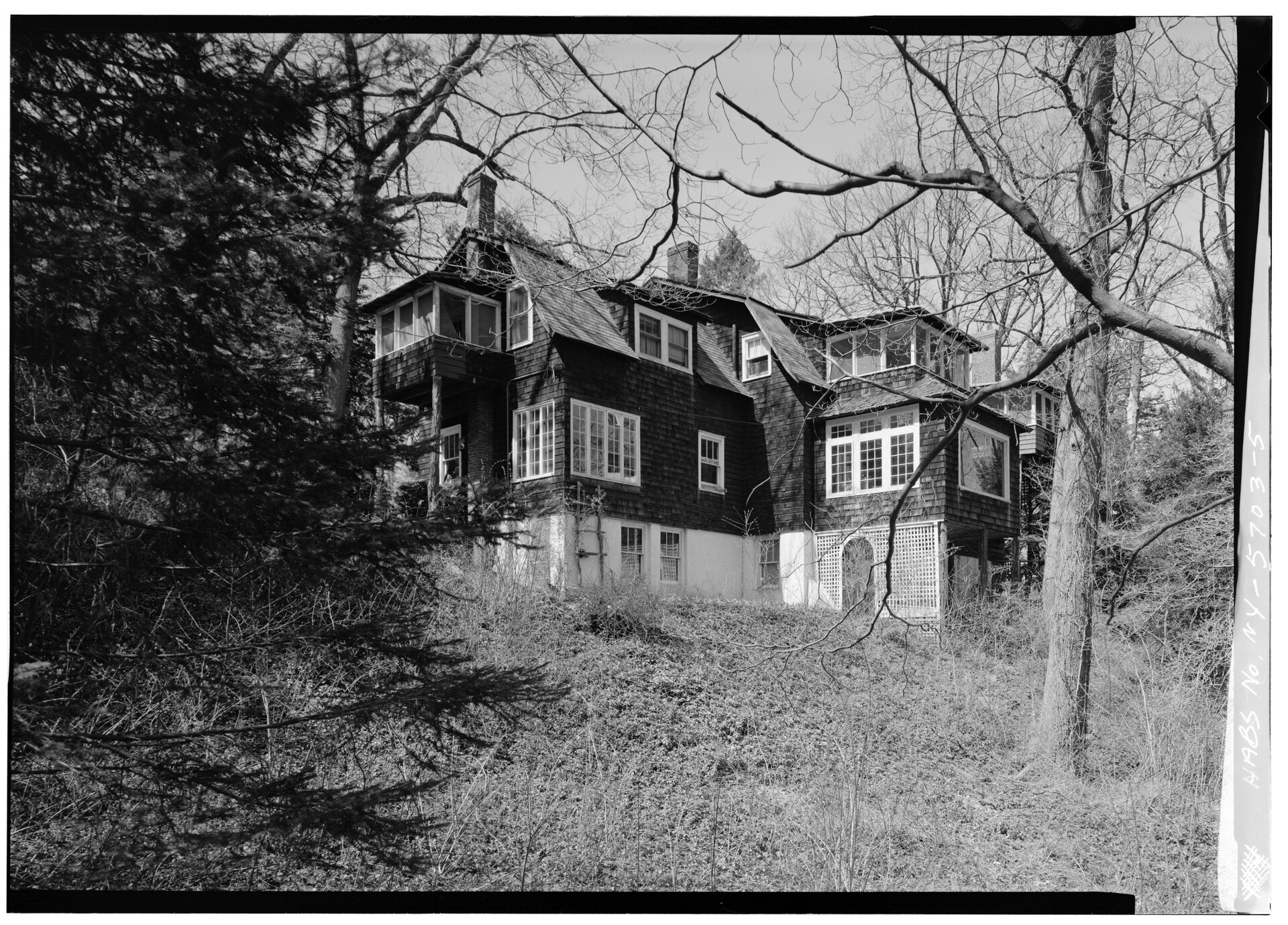 Laurel Lodge on Arbutus Road in Greenlawn, New York (historic survey photo)