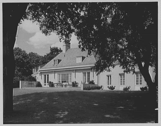 Historic photographs of the Lynde Selden residence at Indian Field in Greenwich.