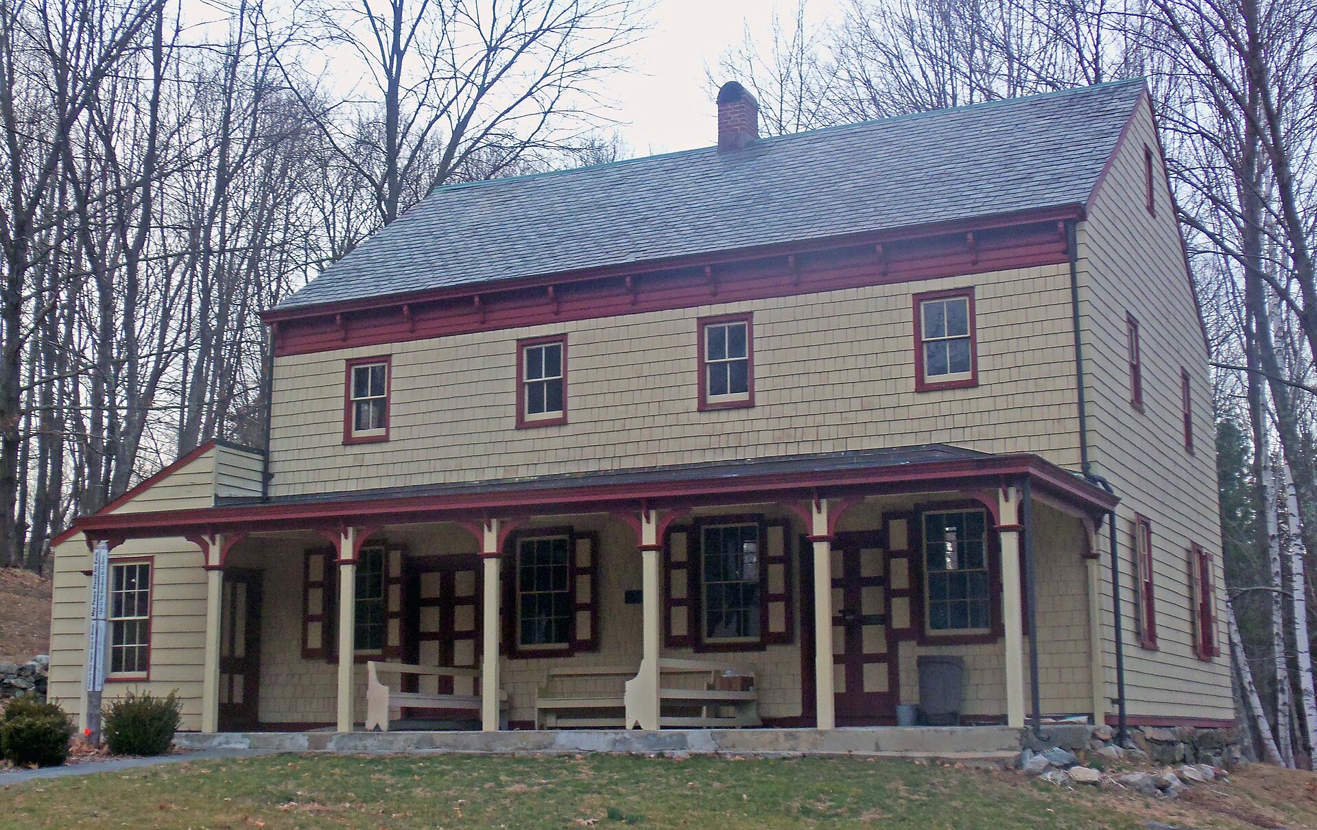 The historic Amawalk Friends Meeting House in Yorktown, New York