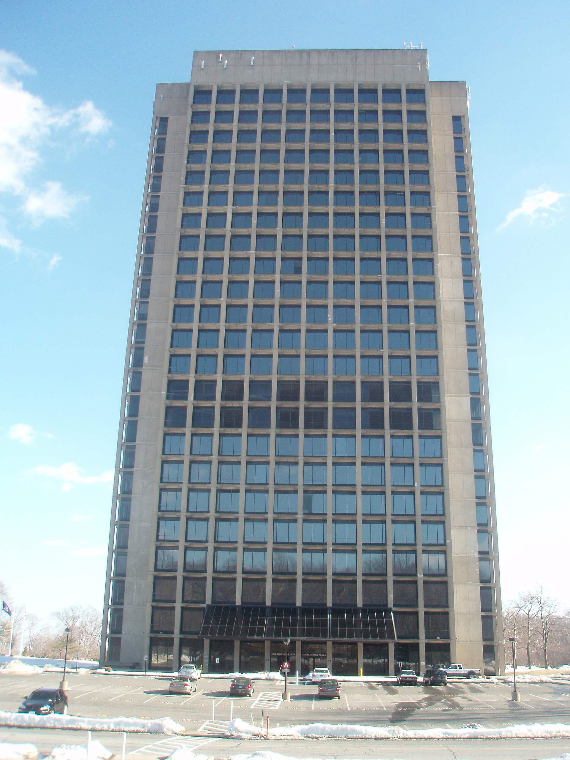 The Blue Hill Plaza office tower in Pearl River