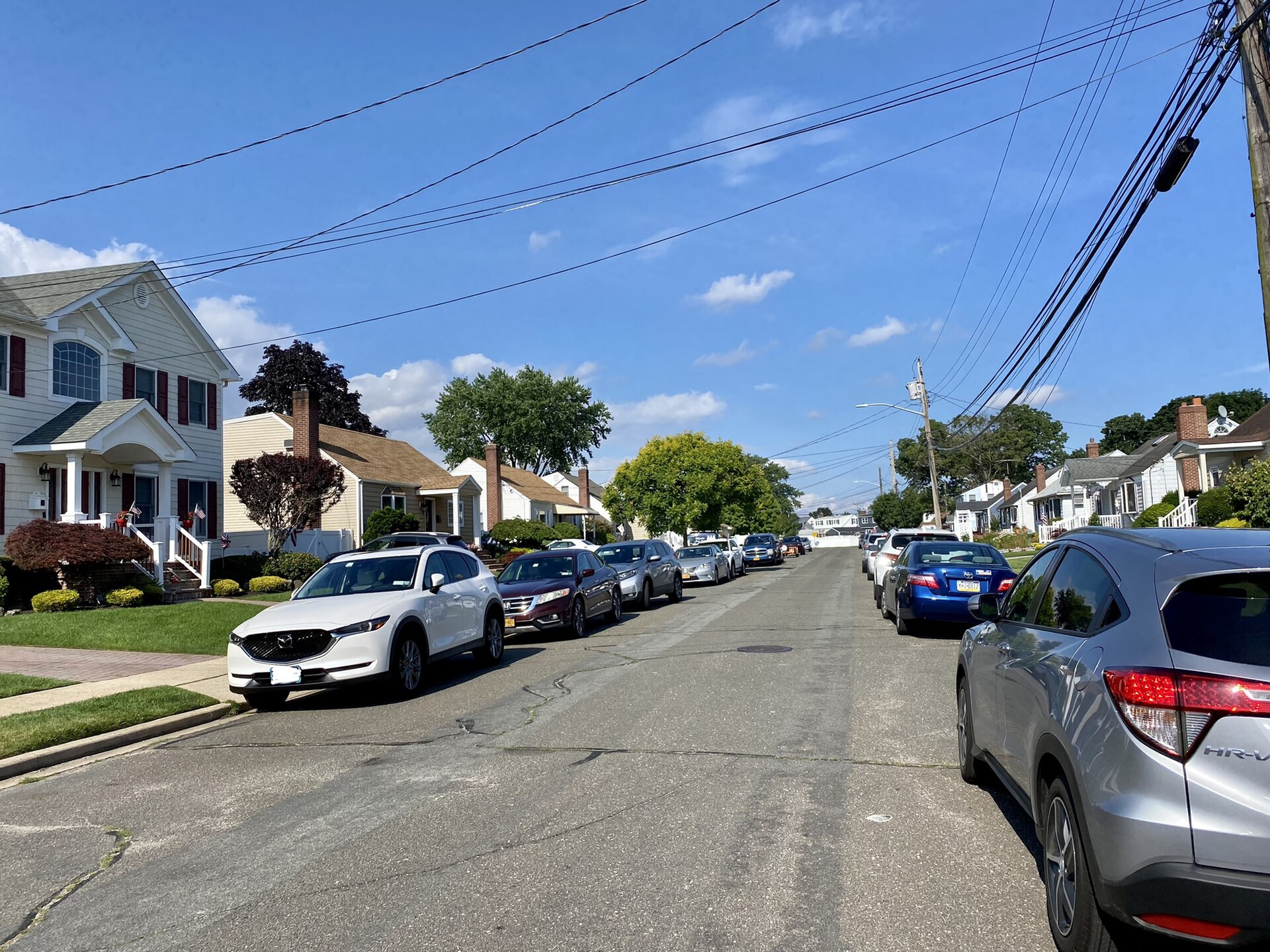 Residential street in South Farmingdale