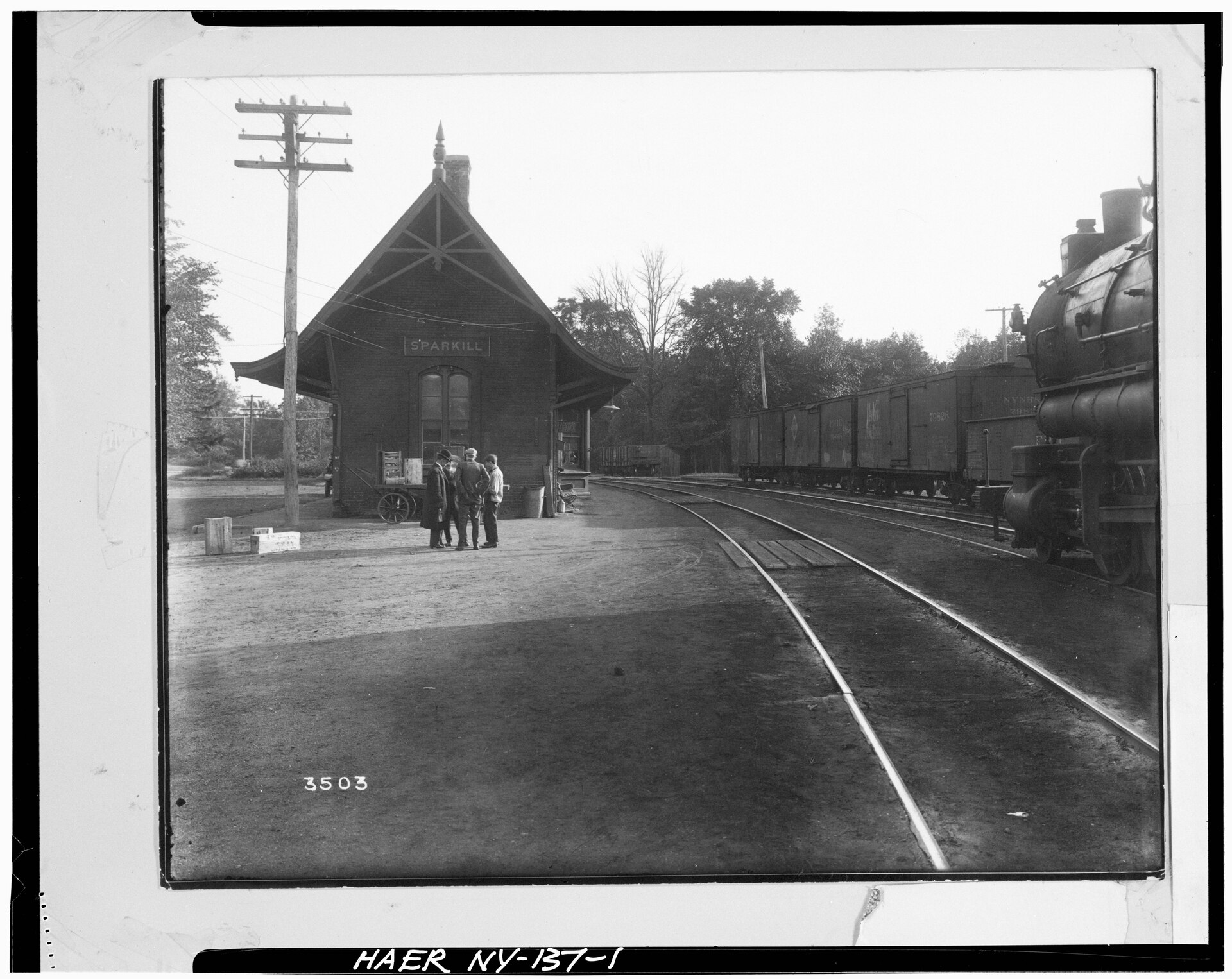 Historic Erie Railway station at Sparkill, New York