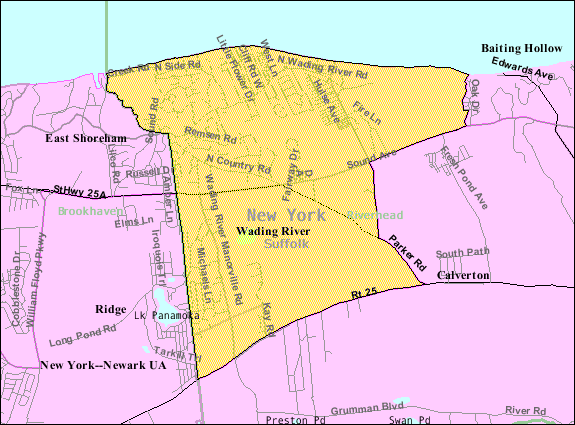 Wading-river-map