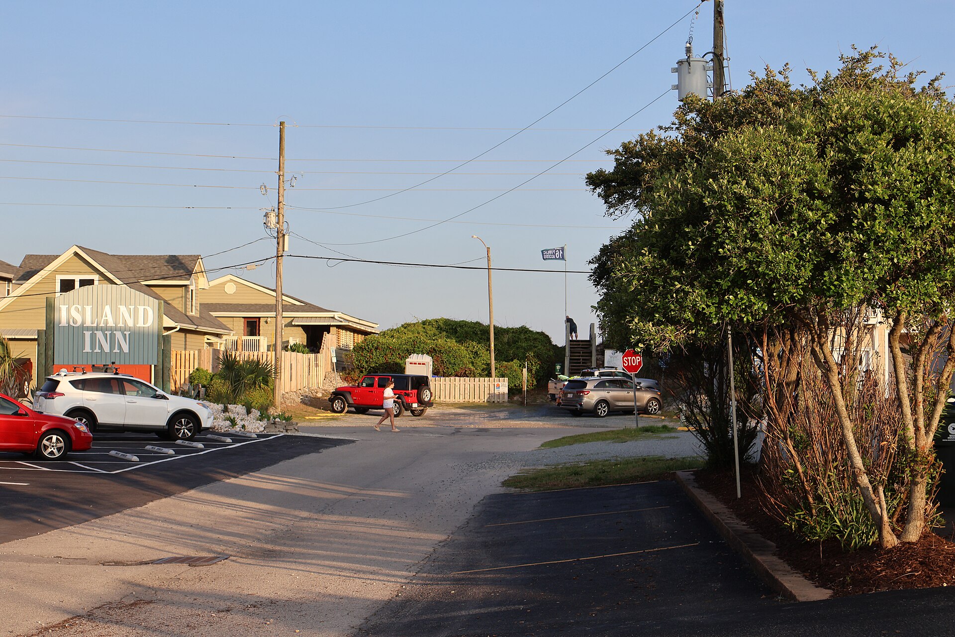 Goldsboro Avenue, a residential street in Surf City, North Carolina.