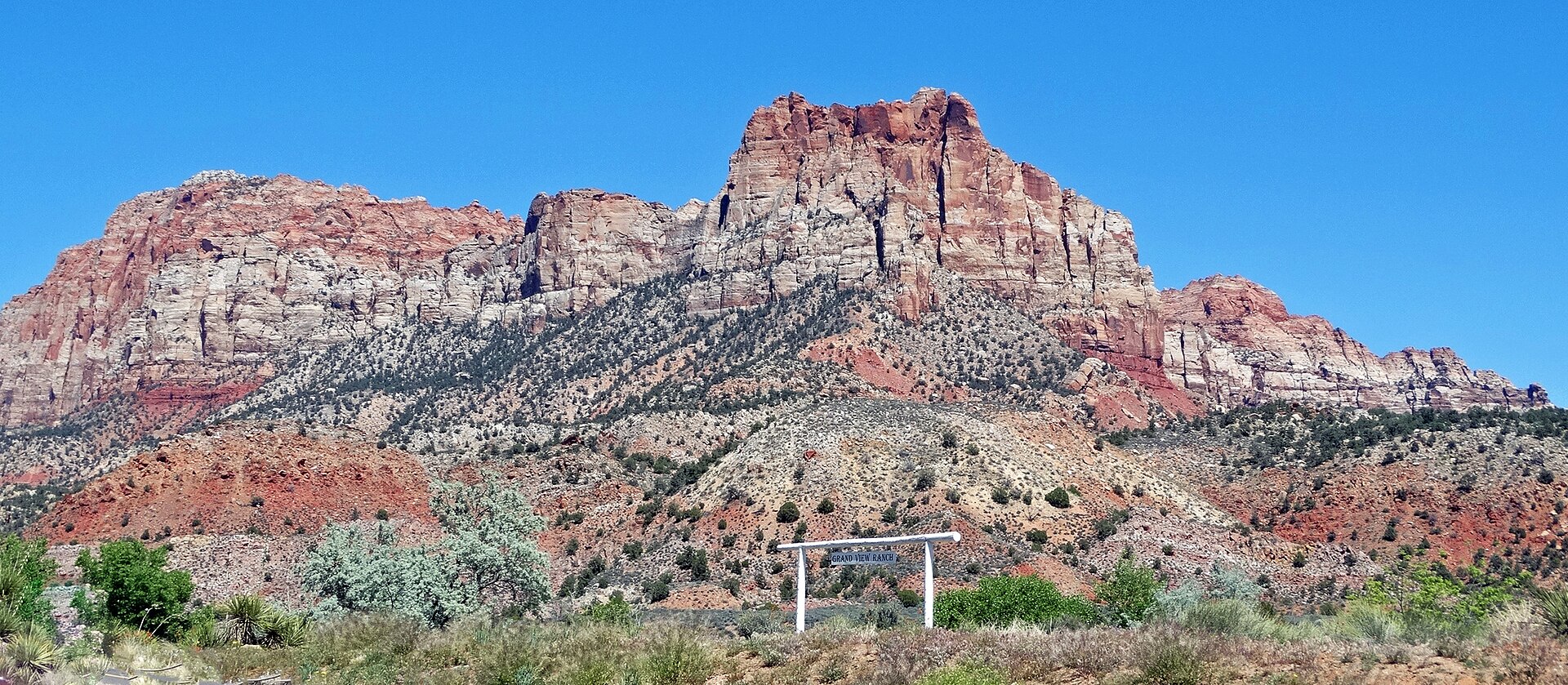 Ranch gate in Virgin, Utah