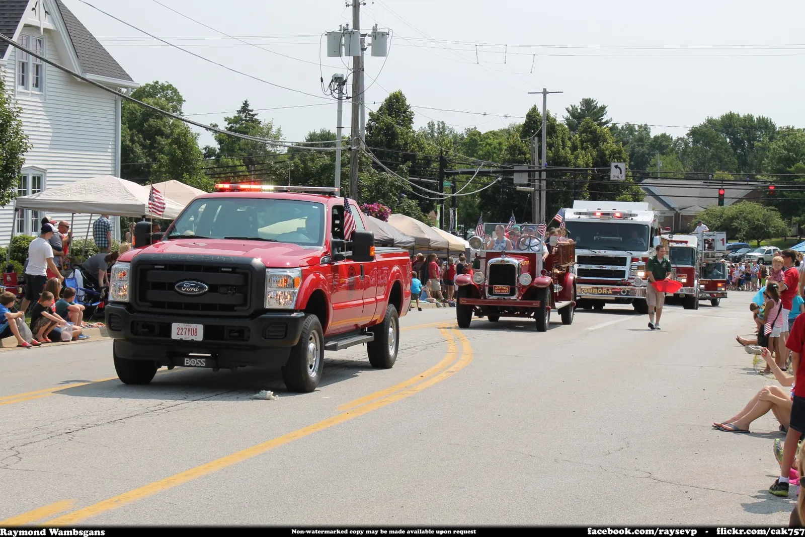 Aurora Ohio Fire Department Independence Day Lineup