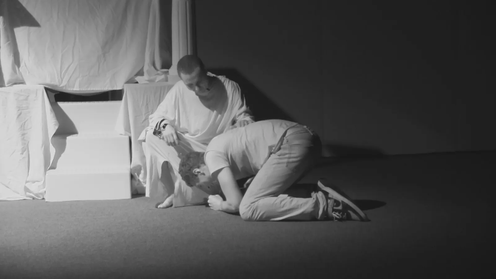 This image is from an act from The Dark Destiny production by The 4:12 of S.P.A.N. (Shepherd's Pasture For All Nations) Ministries of w:Tallmadge, Ohio. This event took place on the weekend before w:Halloween in October 2013. Similar to the goals of Judgement House, The Dark Destiny was described as