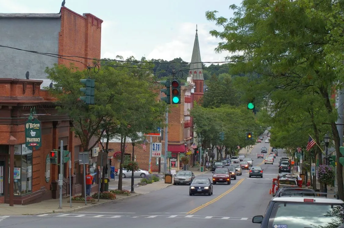 A street in the village of Ballston Spa