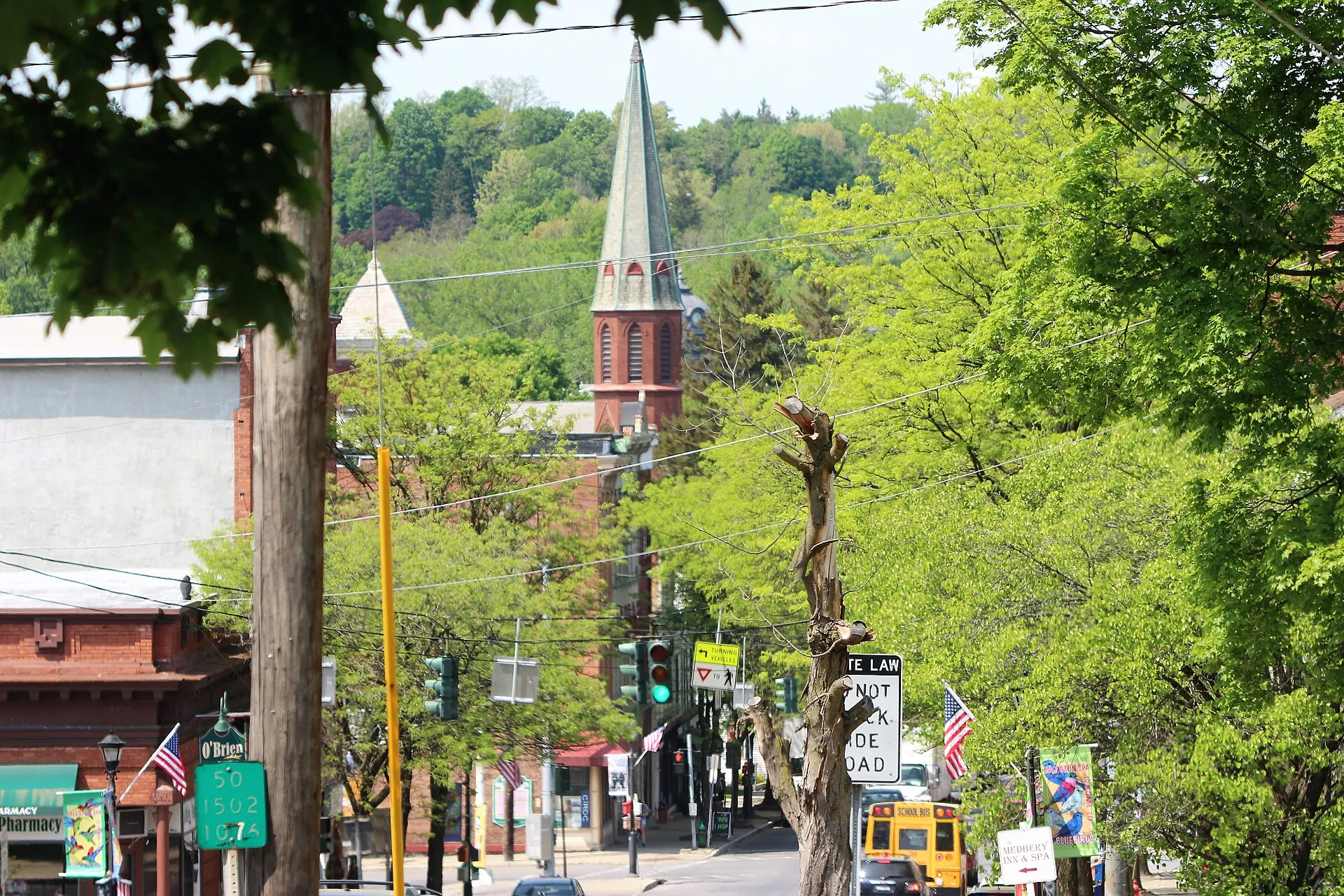 View of the village of Ballston Spa