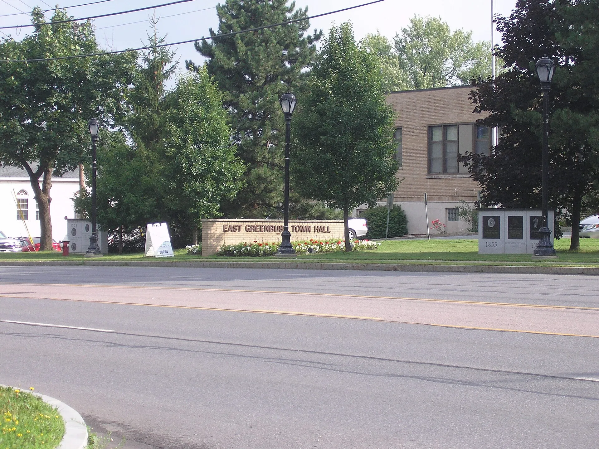 East Greenbush Town Hall from Columbia Turnpike