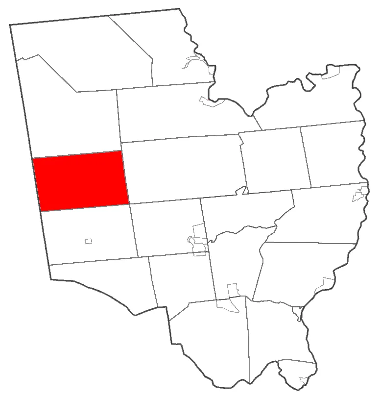 Locator map of the town of Providence in Saratoga County