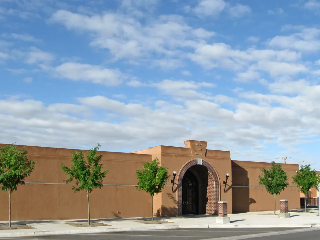 Belen (New Mexico) Public Library, located at 333 Becker Avenue.