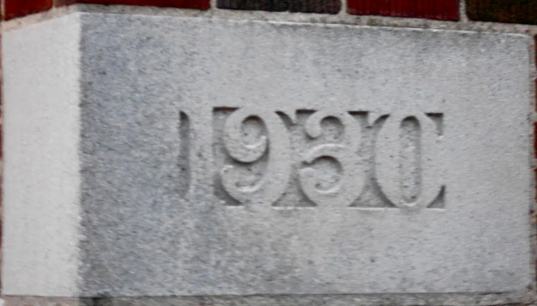 1930 cornerstone of the Bethlehem Armory in Bethlehem, Lehigh County, Pennsylvania. On the NRHP.