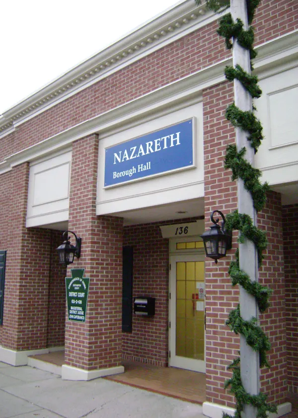 Nazareth Borough Hall in Nazareth, Pennsylvania.