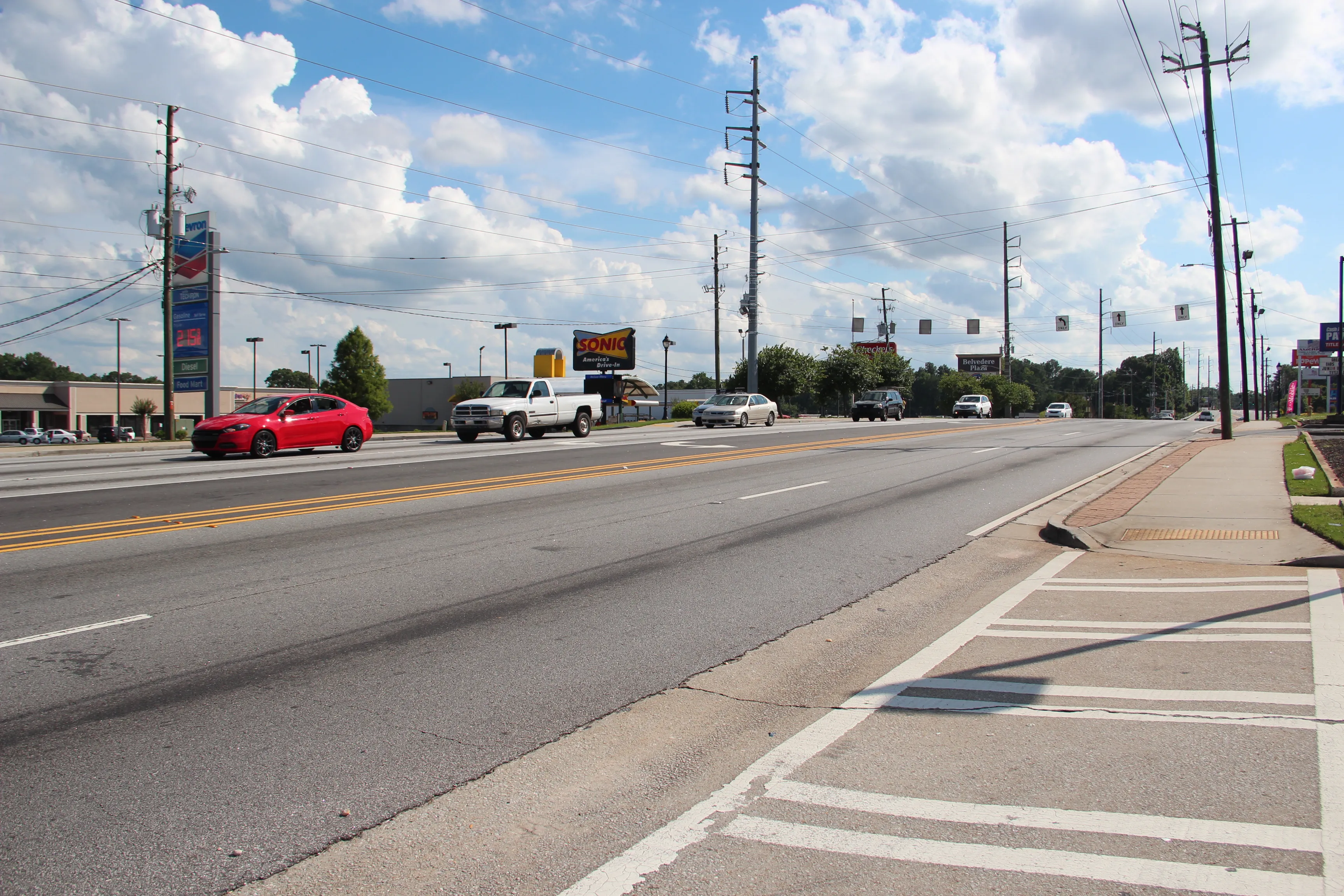 GA SR 154 in Belvedere Park, Georgia, June 2017