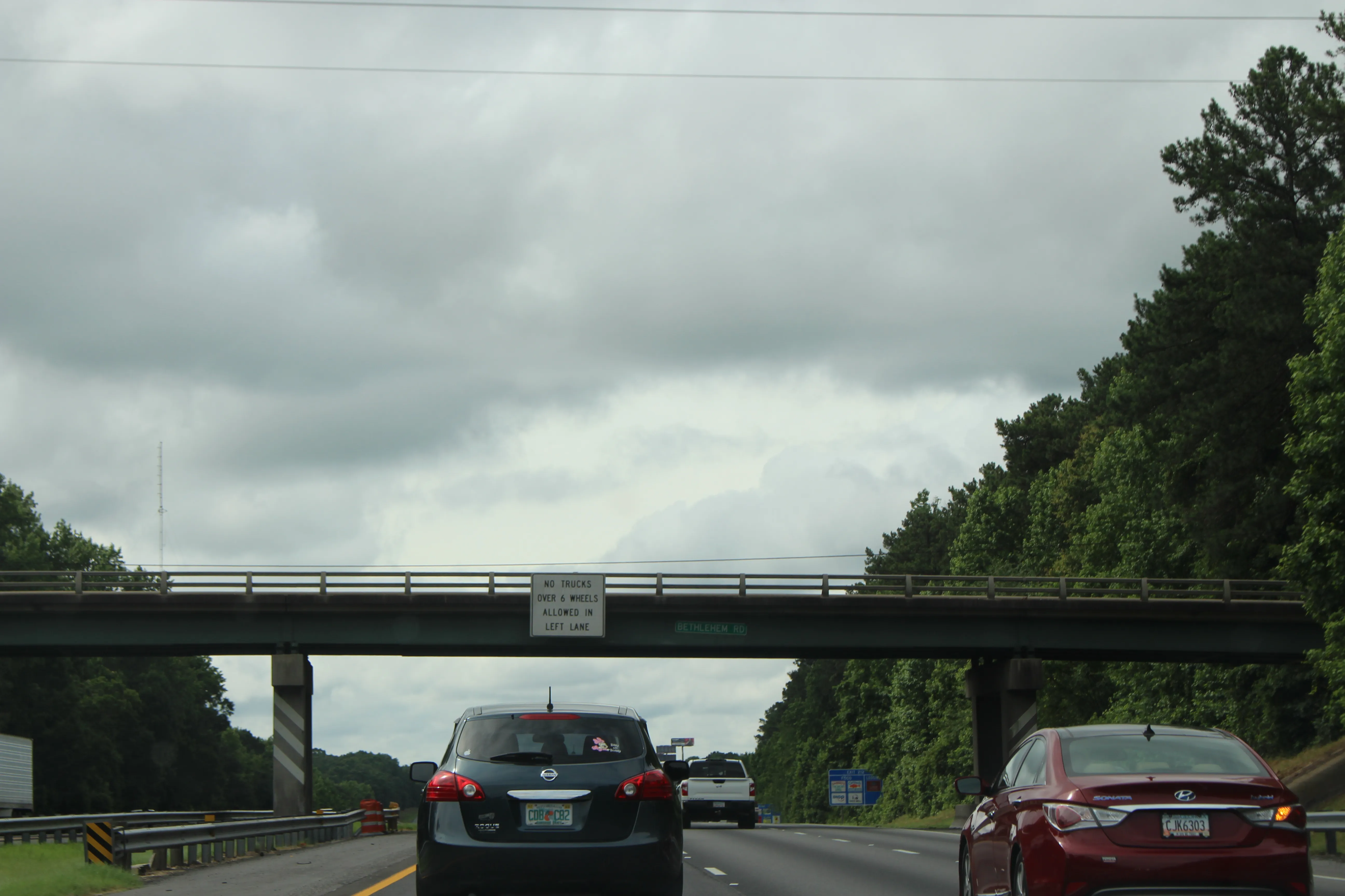 Georgia I75sb Bethlehem Rd overpass, Henry County, Georgia — License: