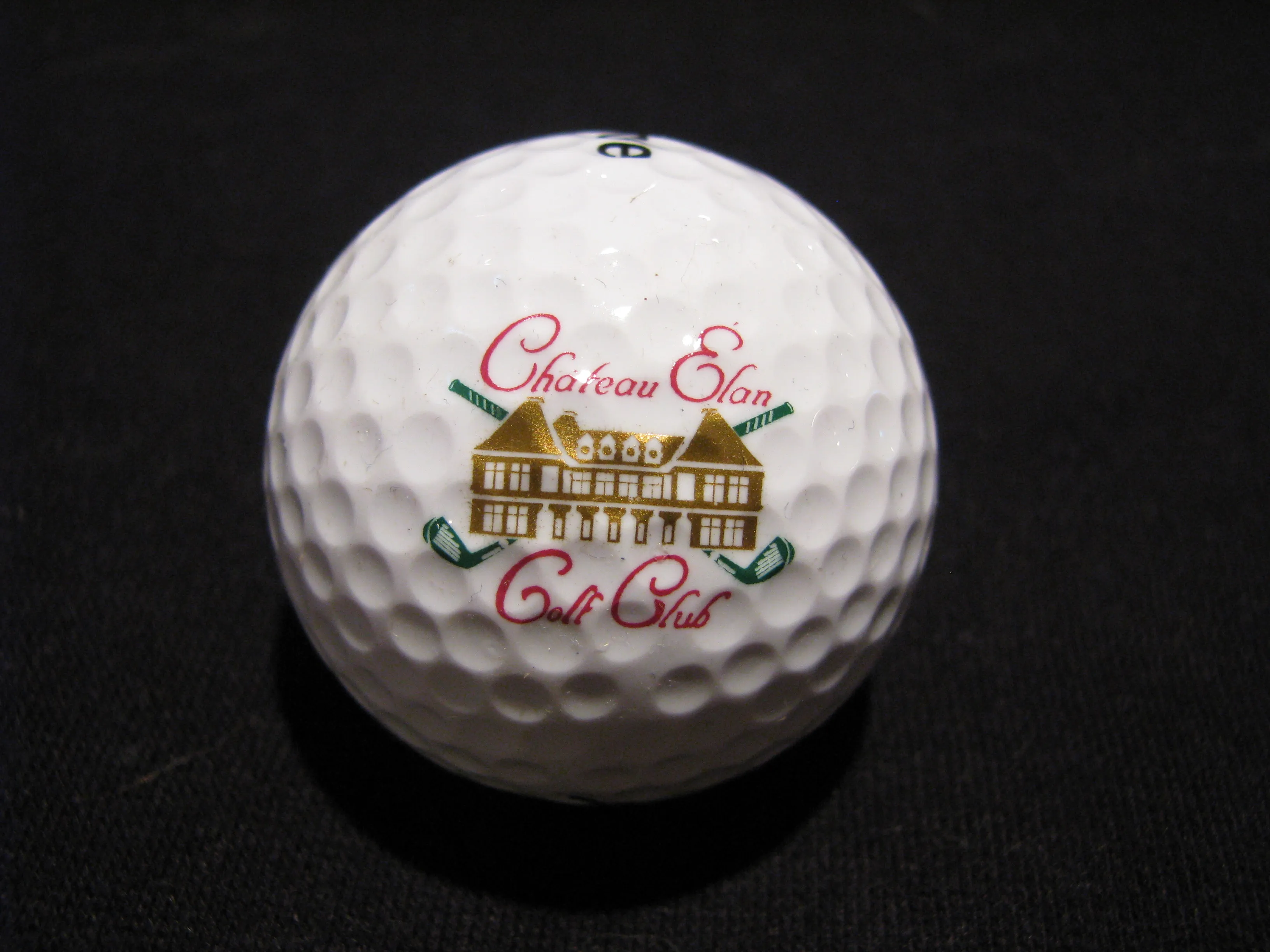 Logo golf ball from Chateau Elan Golf Club, Braselton, Georgia