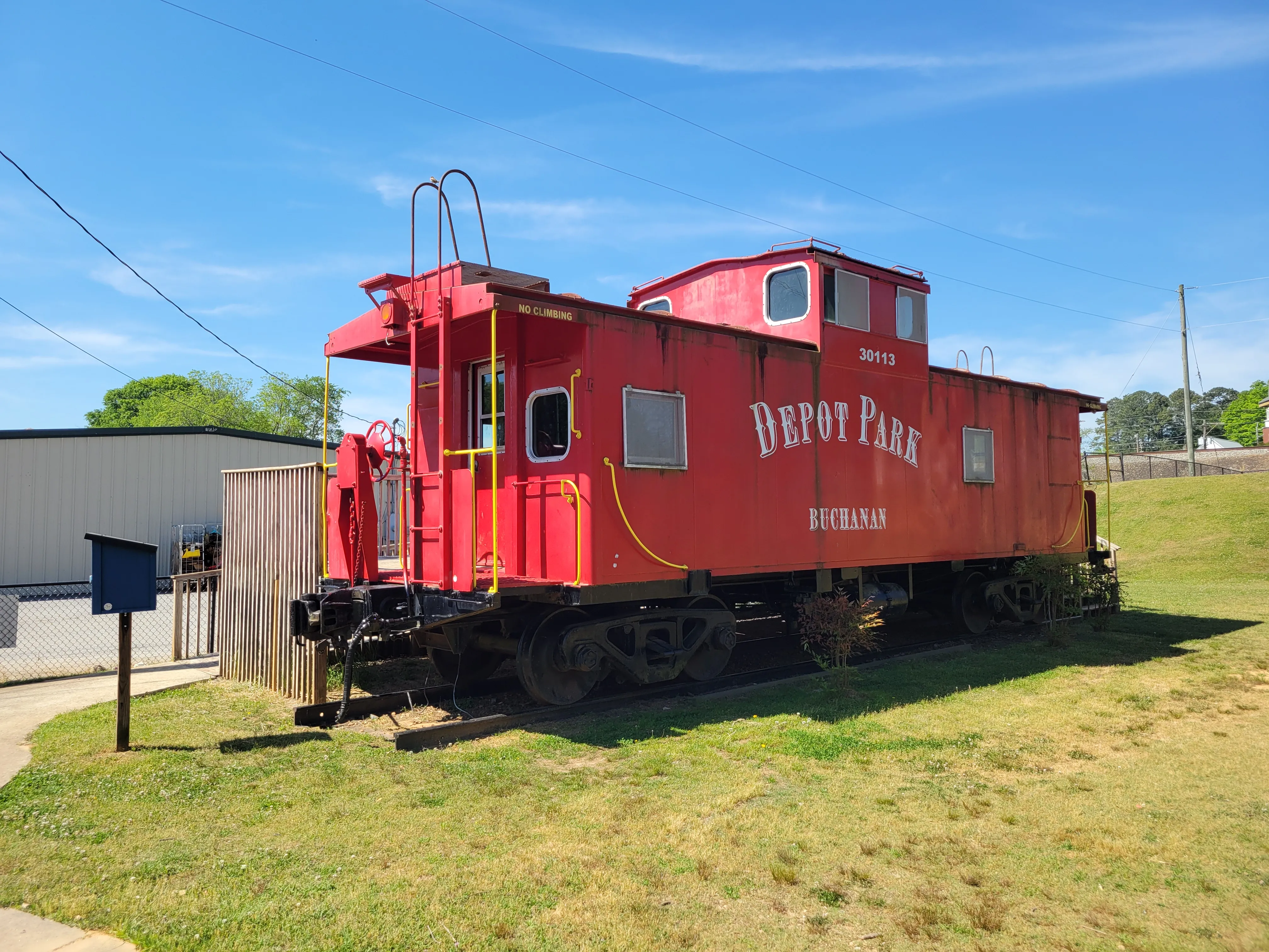 Caboose in Depot Park, Buchanan Georgia