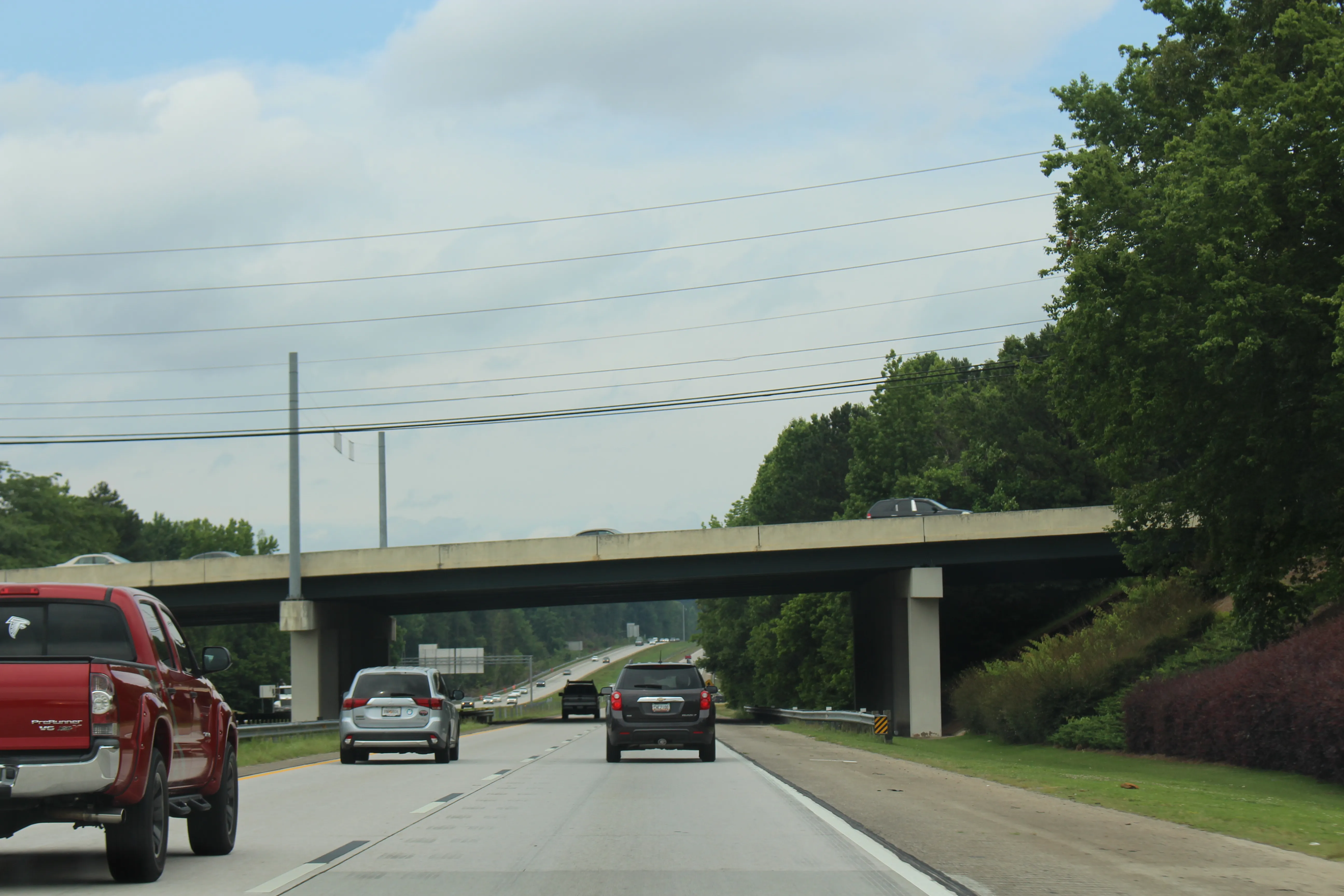 Georgia I985nb GA20/US23 Buford Dr Overpass, Buford, Gwinnett County, Georgia