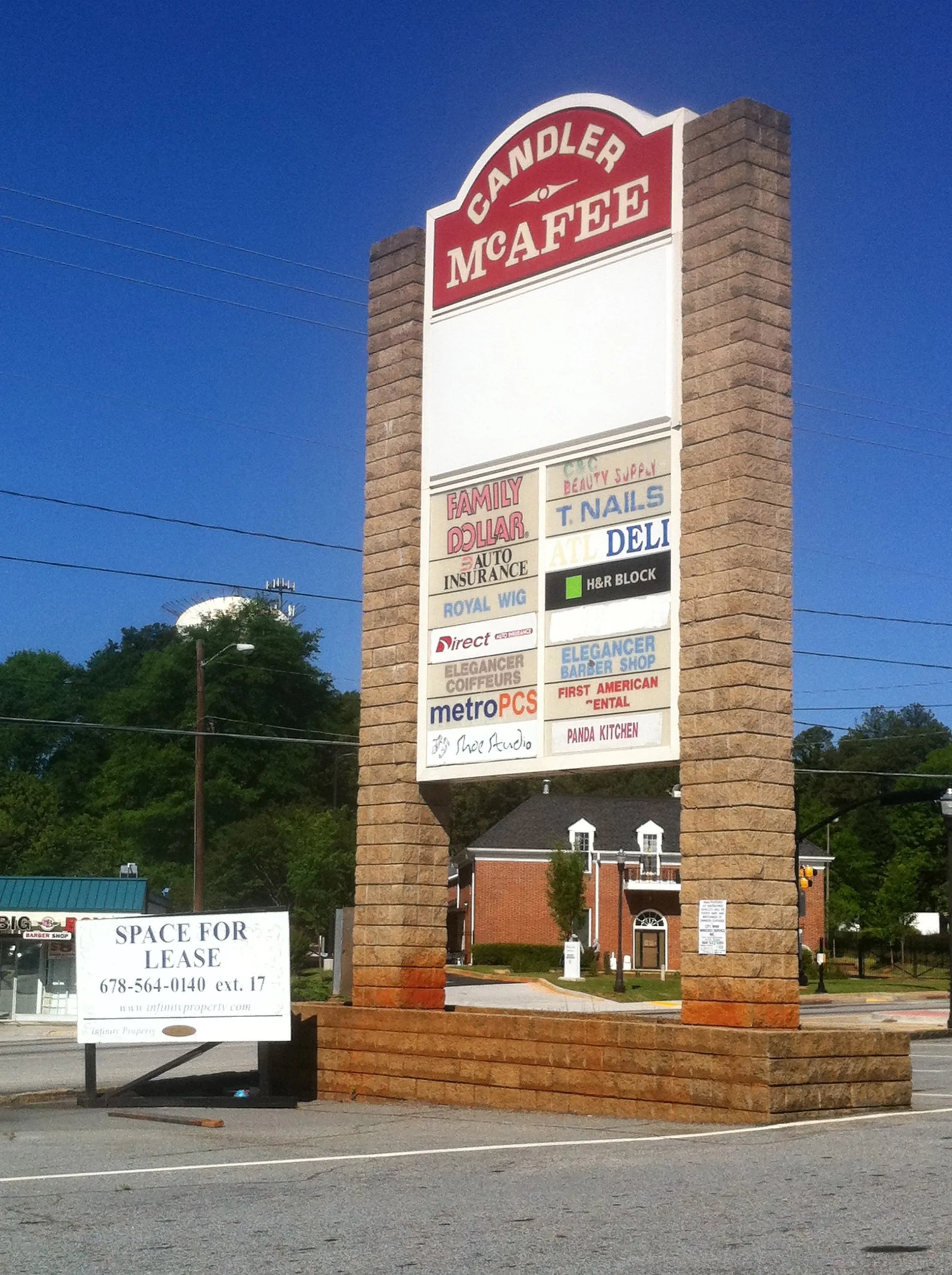Shopping center at Candler and McAfee, Candler-McAfee CDP, DeKalb County, Georgia