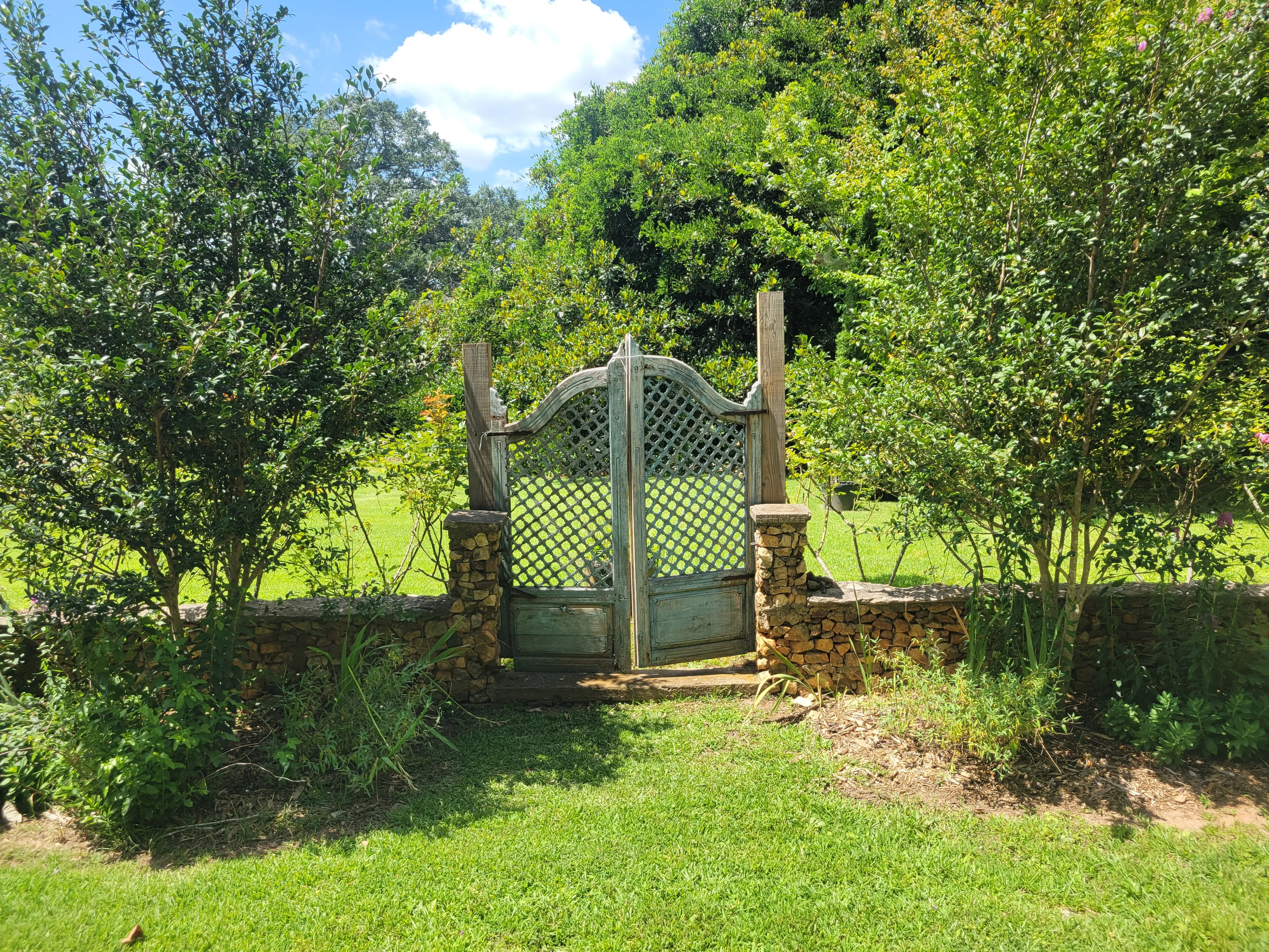 Gate at the Hutcheson-Redwine Plantation, Chattahoochee Hills Georgia