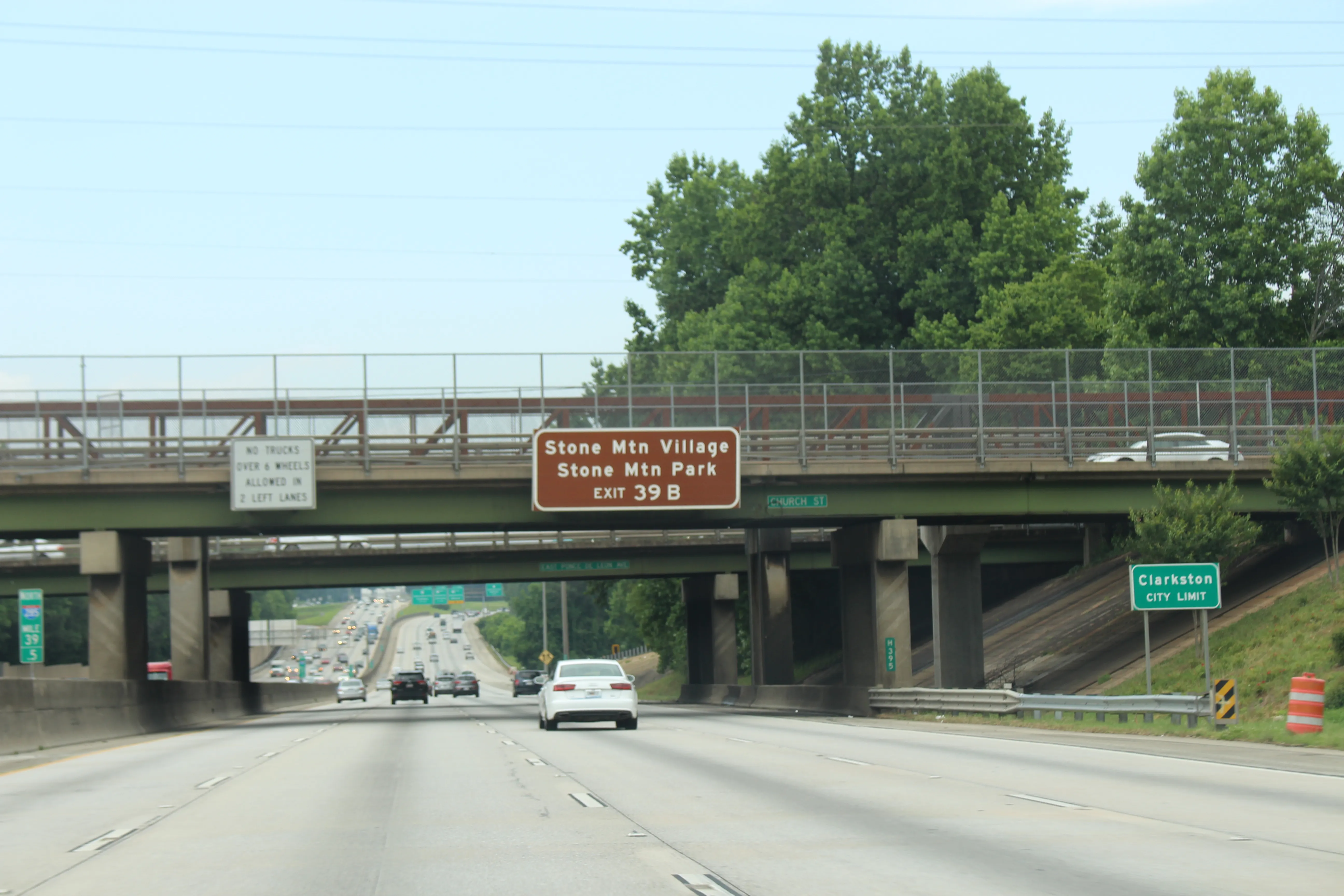 Georgia I285nb Clarkston city limit, Clarkston, DeKalb County, Georgia