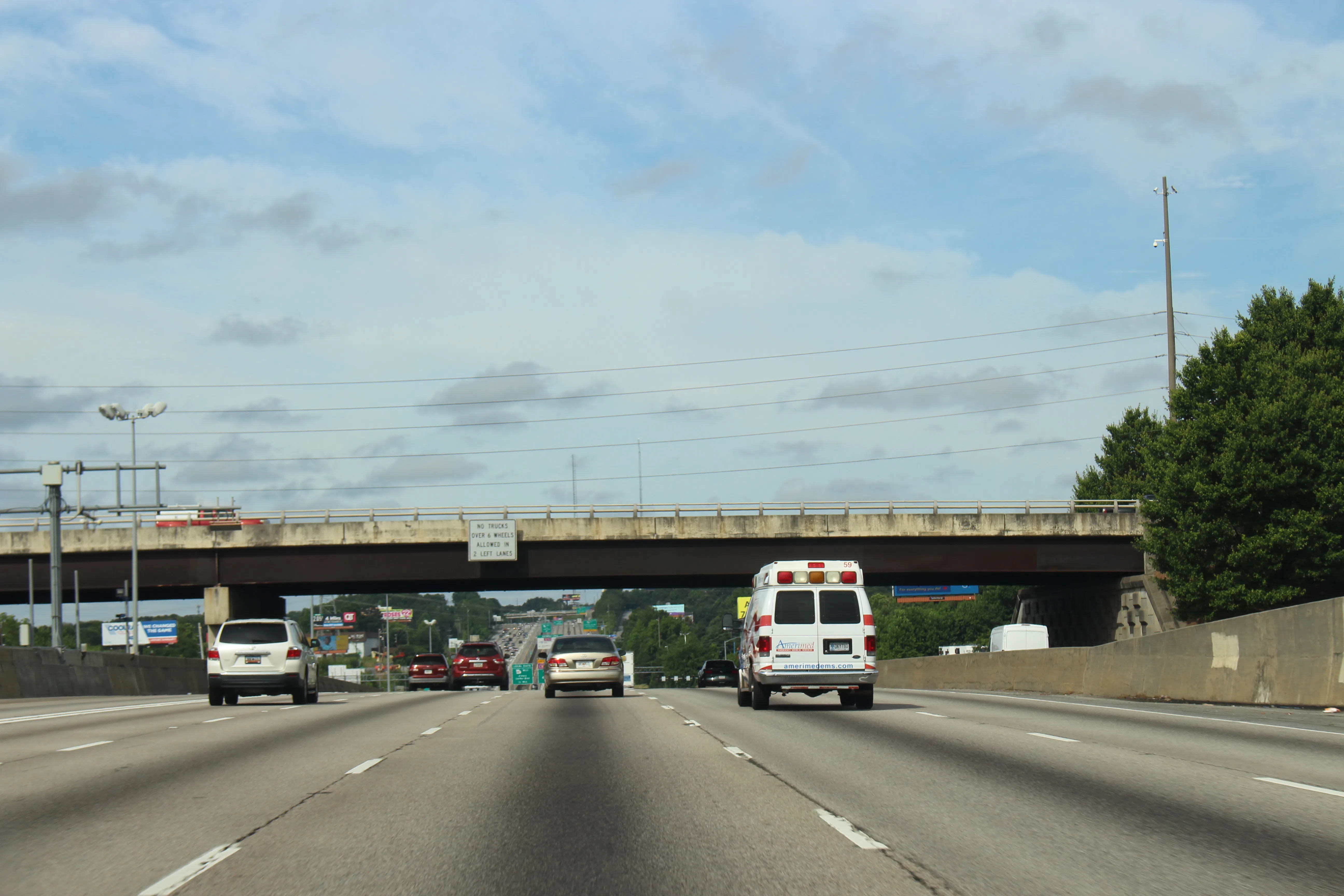 Georgia I85sb Indian Trail Lilburn Rd. Overpass, Gwinnett County, Georgia