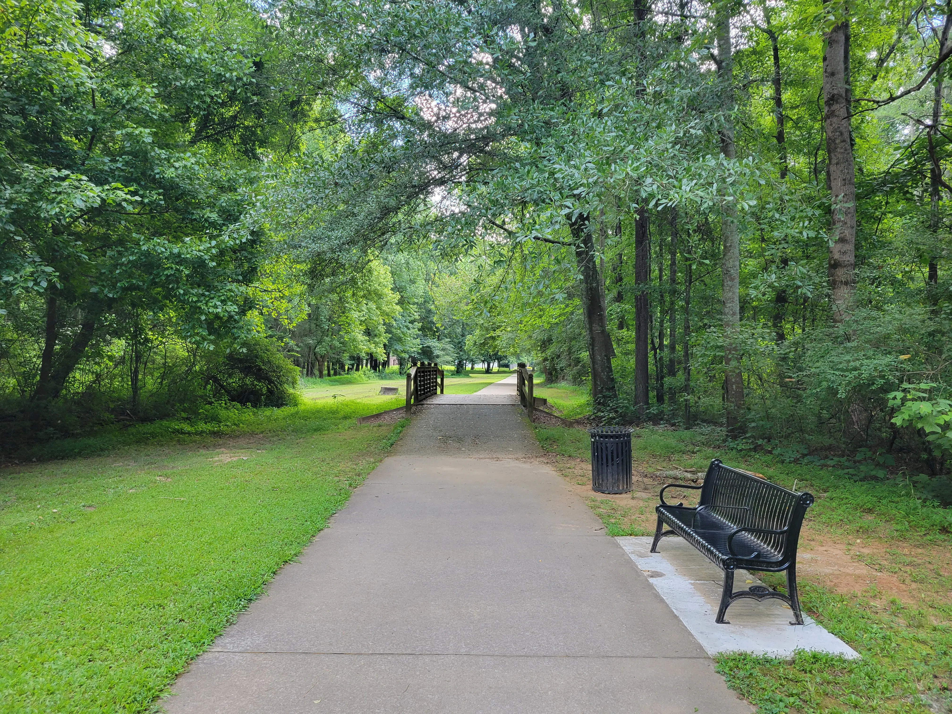 Camp Creek Greenway bench, Lilburn Georgia