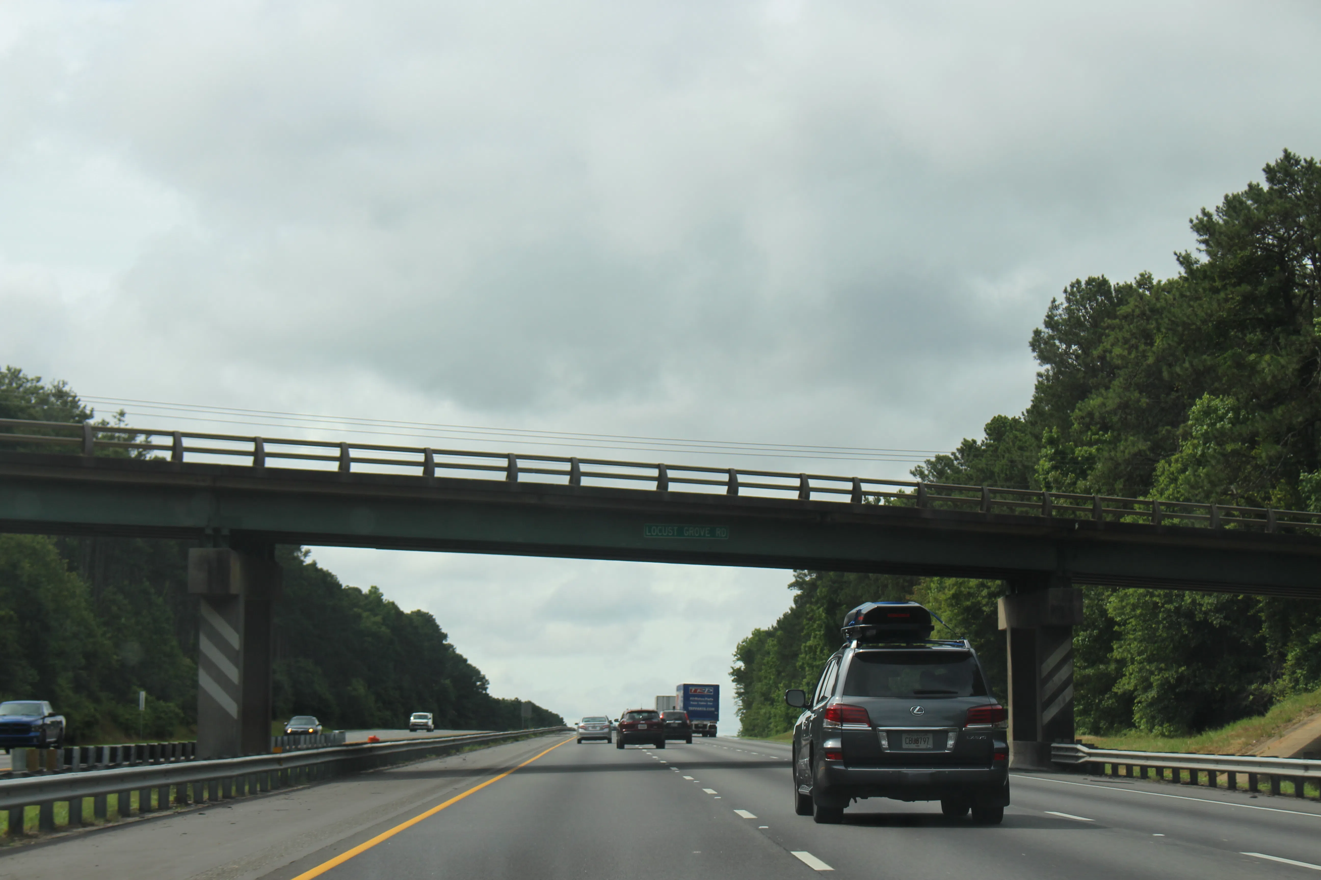 I-75 southbound overpass at Locust Grove Road
