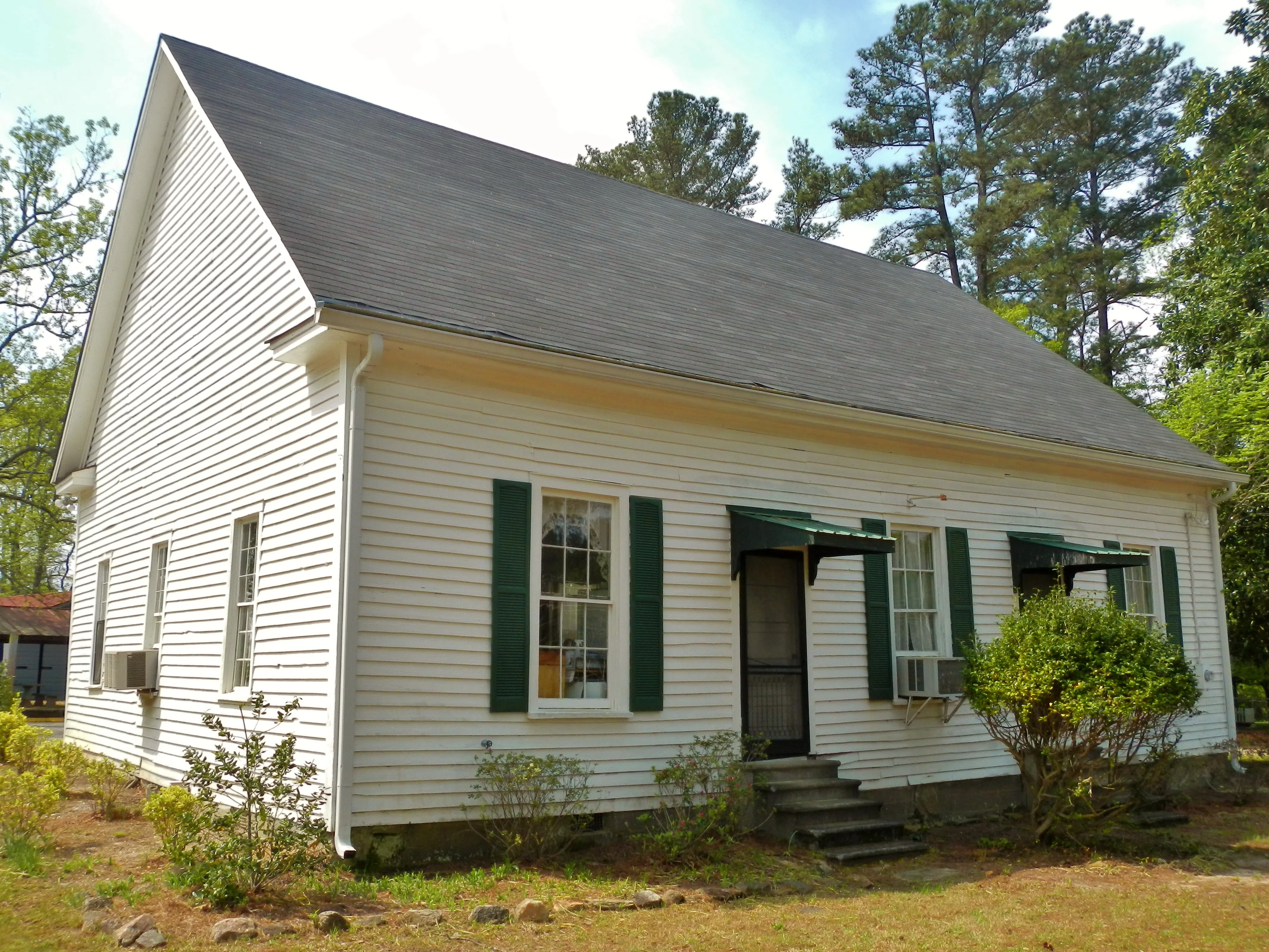 This is a photo of the Lone Oak Academy, built in 1870 in Lone Oak, GA. — License:
