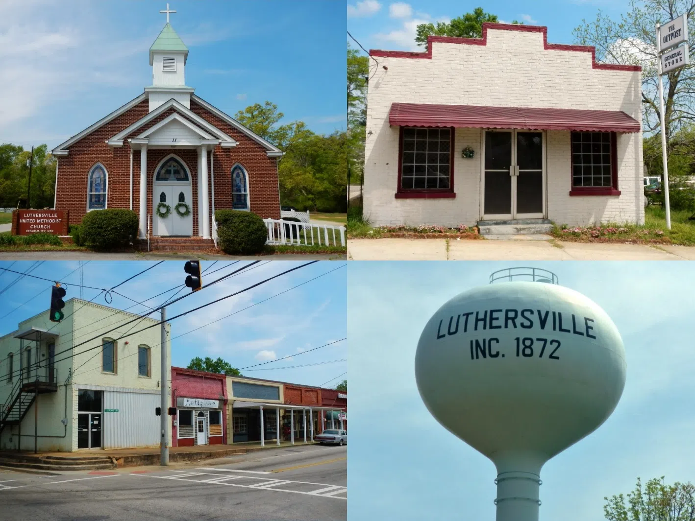 This is a series of photos that I shot of Luthersville, Georgia and personally assembled into this photo collage. — License: