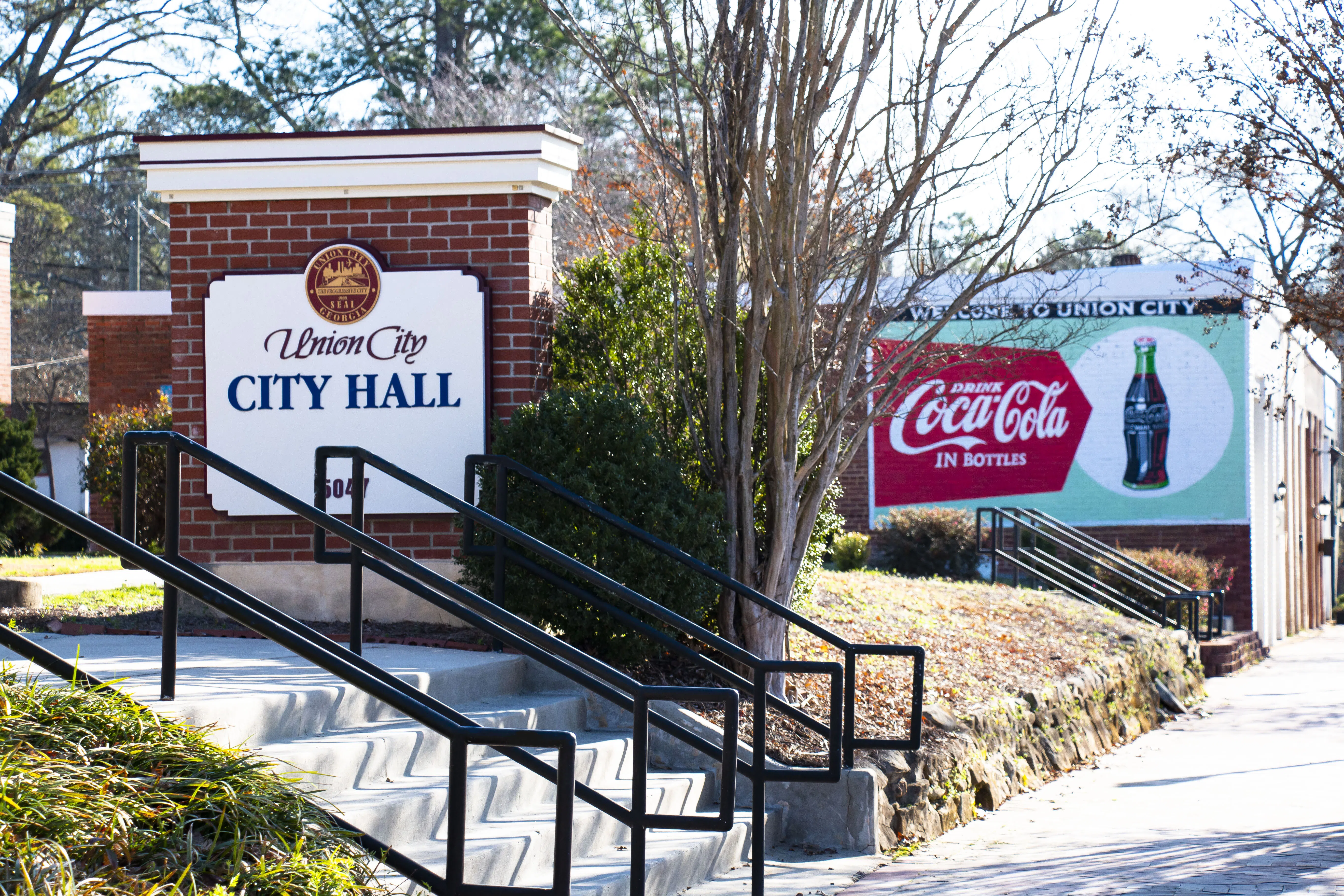 City Hall sign, Union City, GA