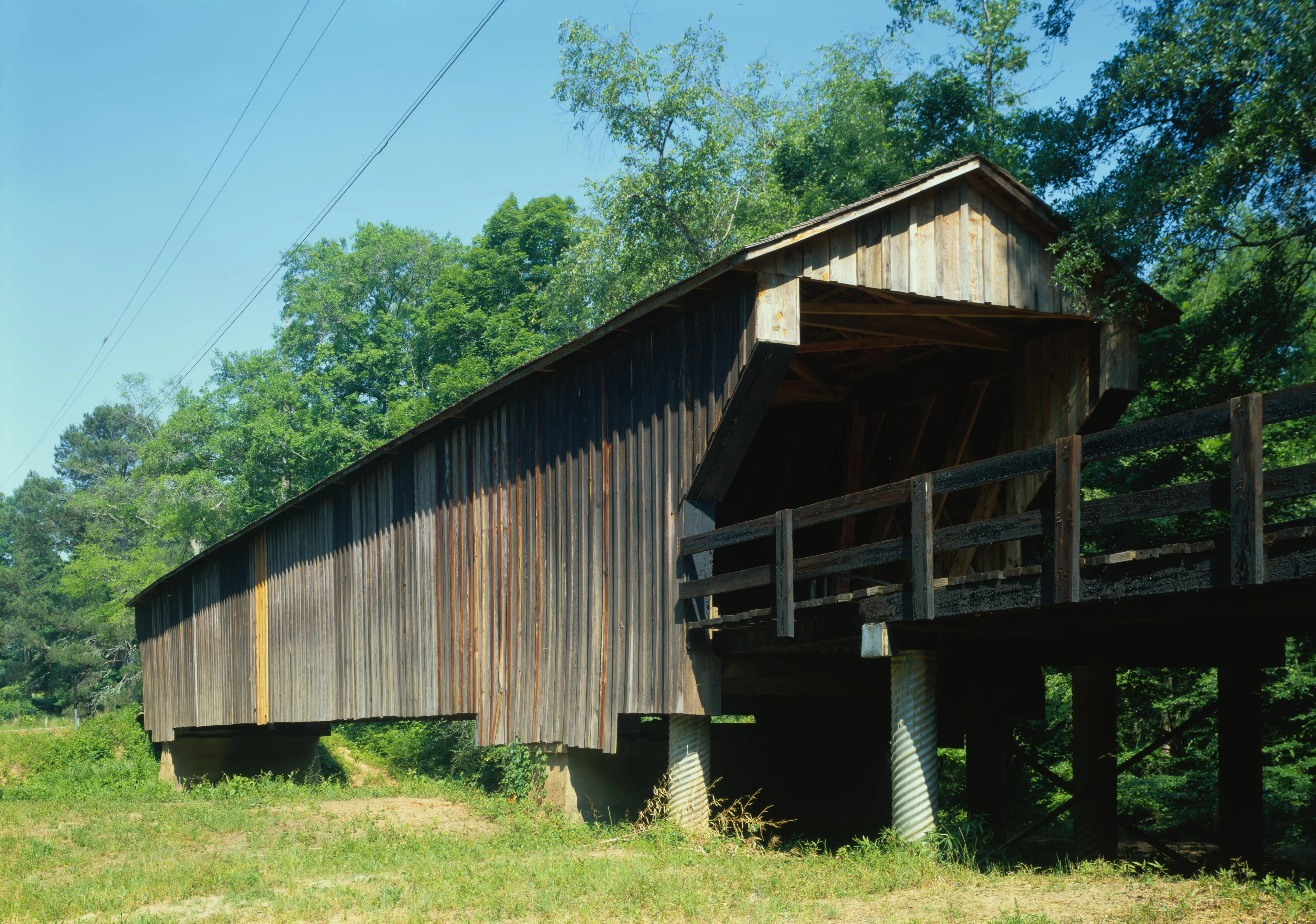 Red Oak Creek Bridge, Spanning (Big) Red Oak Creek, Huel Brown Road (Cov, Woodbury vicinity ( Meriwether County, Georgia )) — License: